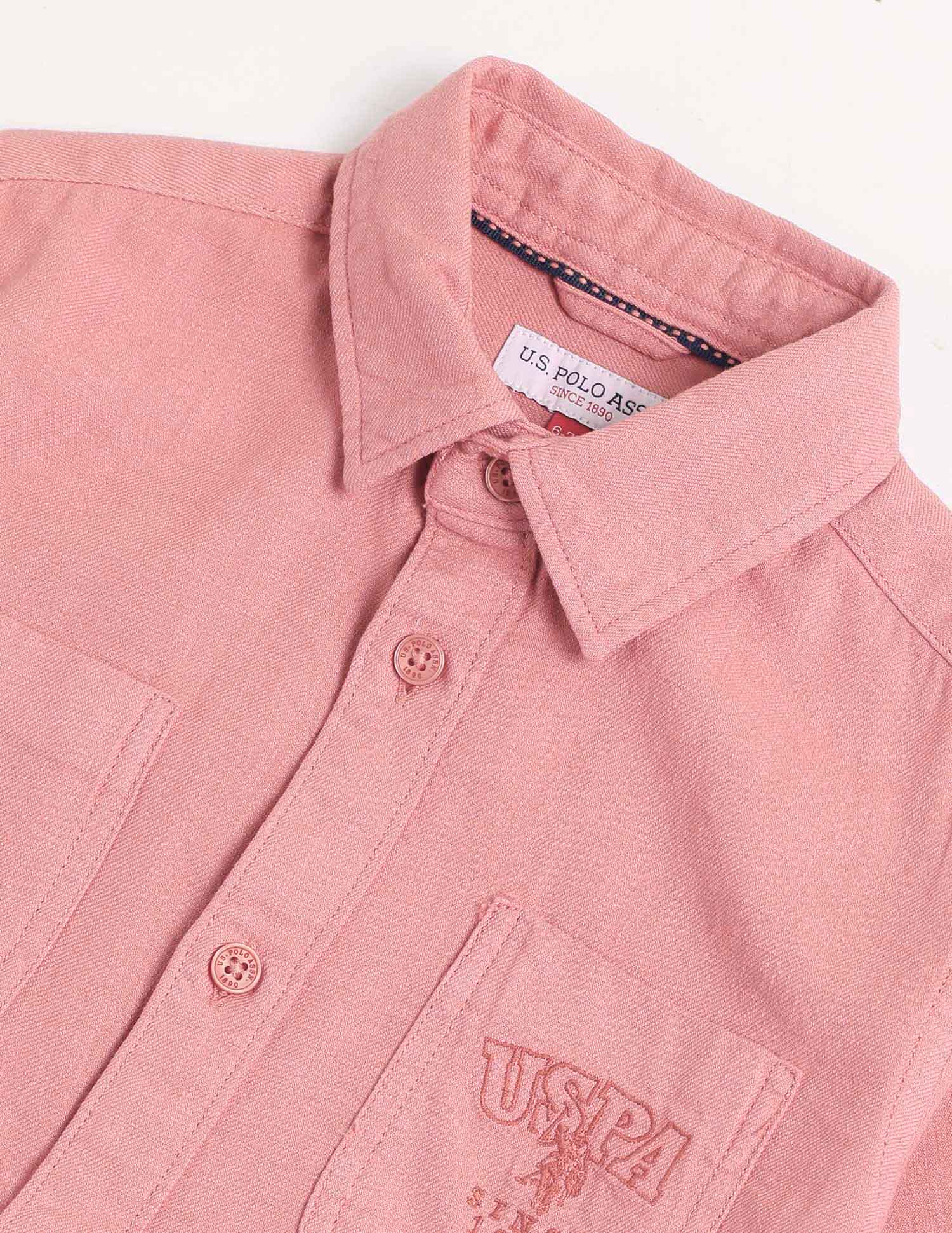 Boys Solid Regular Fit Shirt - Image 8