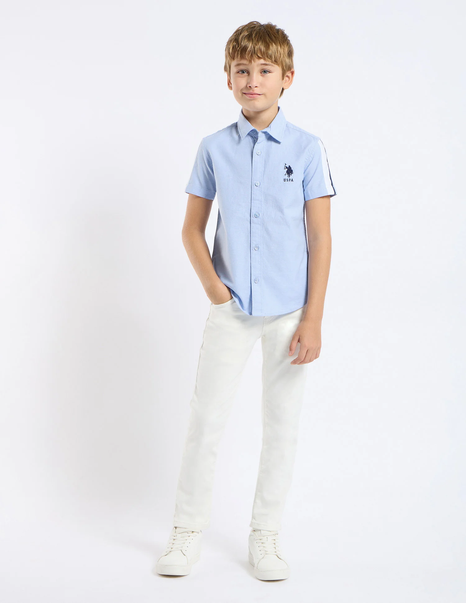 Boys Solid Regular Fit Shirt - Image 3