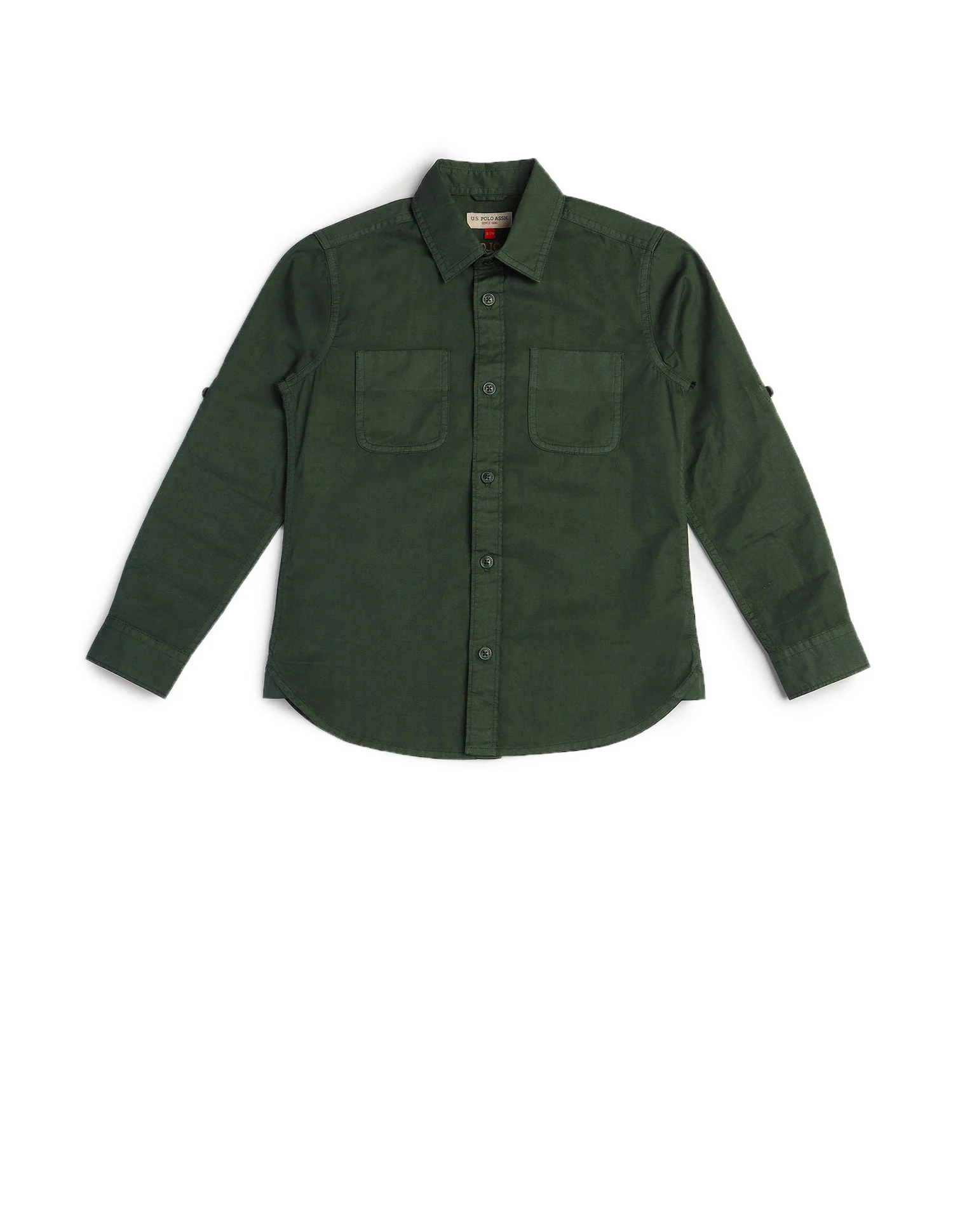 Boys Solid Regular Fit Shirt - Image 7