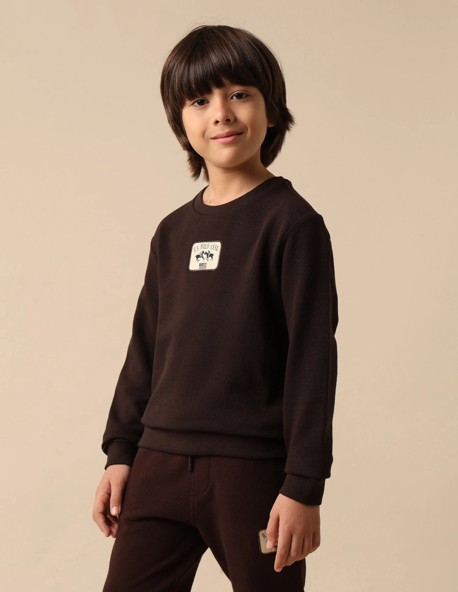 Boys Solid Regular Fit Sweatshirt - Image 4