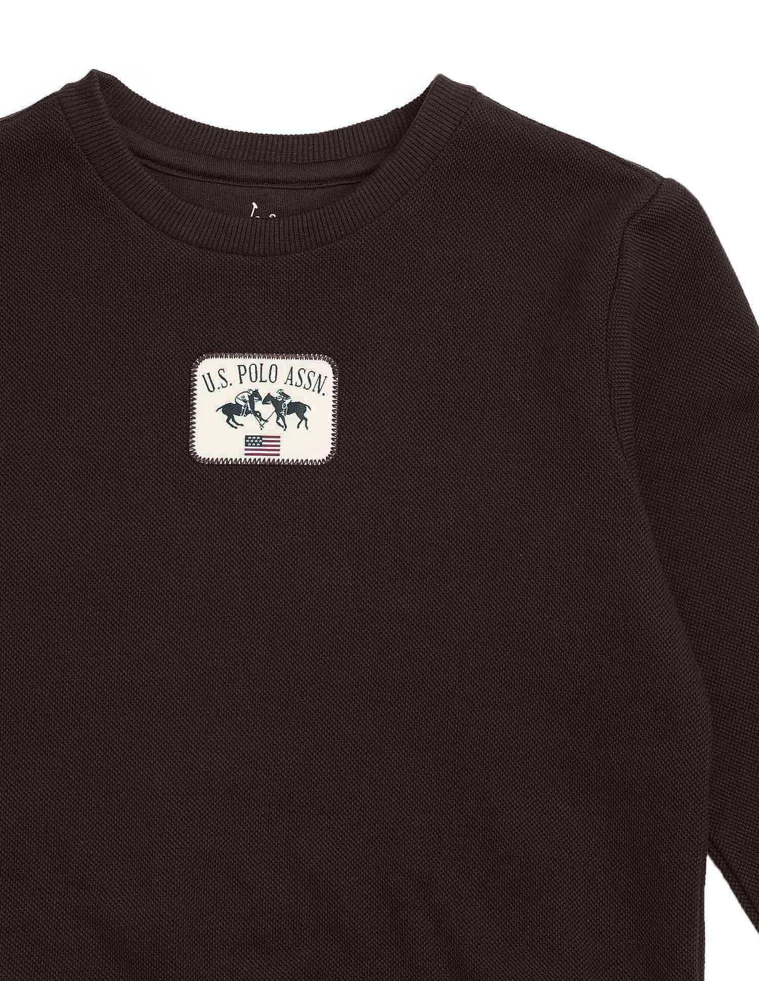 Boys Solid Regular Fit Sweatshirt - Image 9