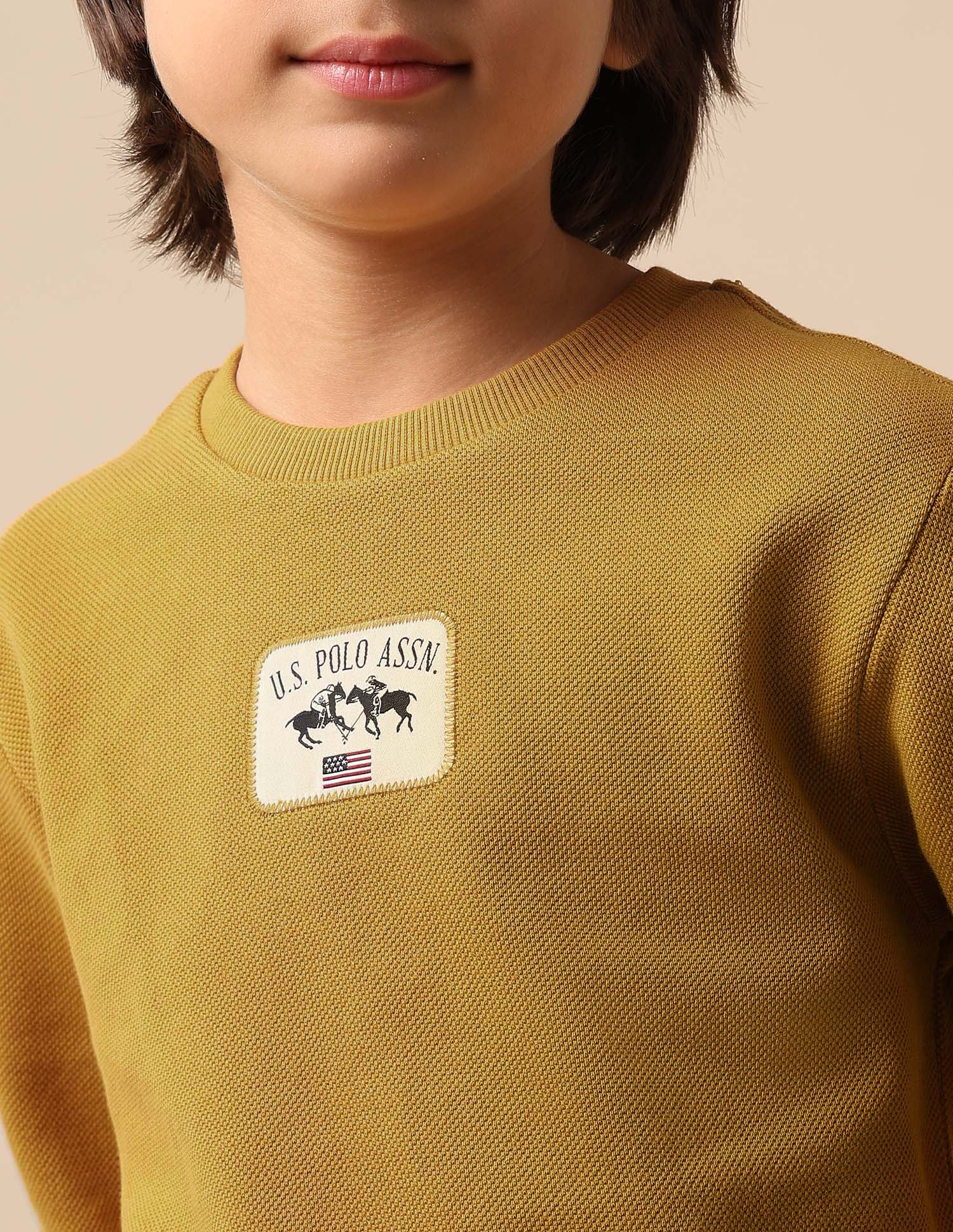 Boys Solid Regular Fit Sweatshirt - Image 6