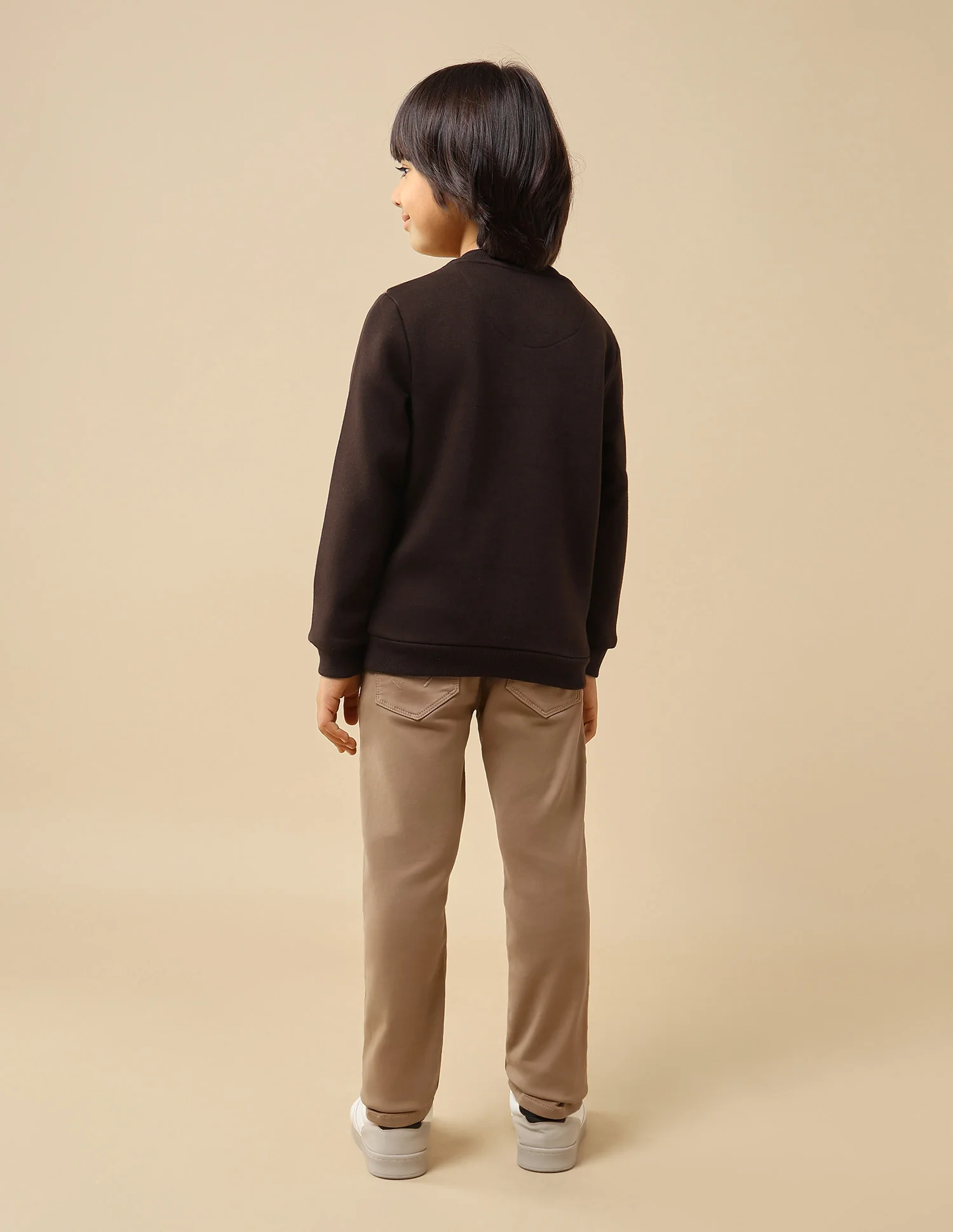 Boys Solid Regular Fit Sweatshirt - Image 5