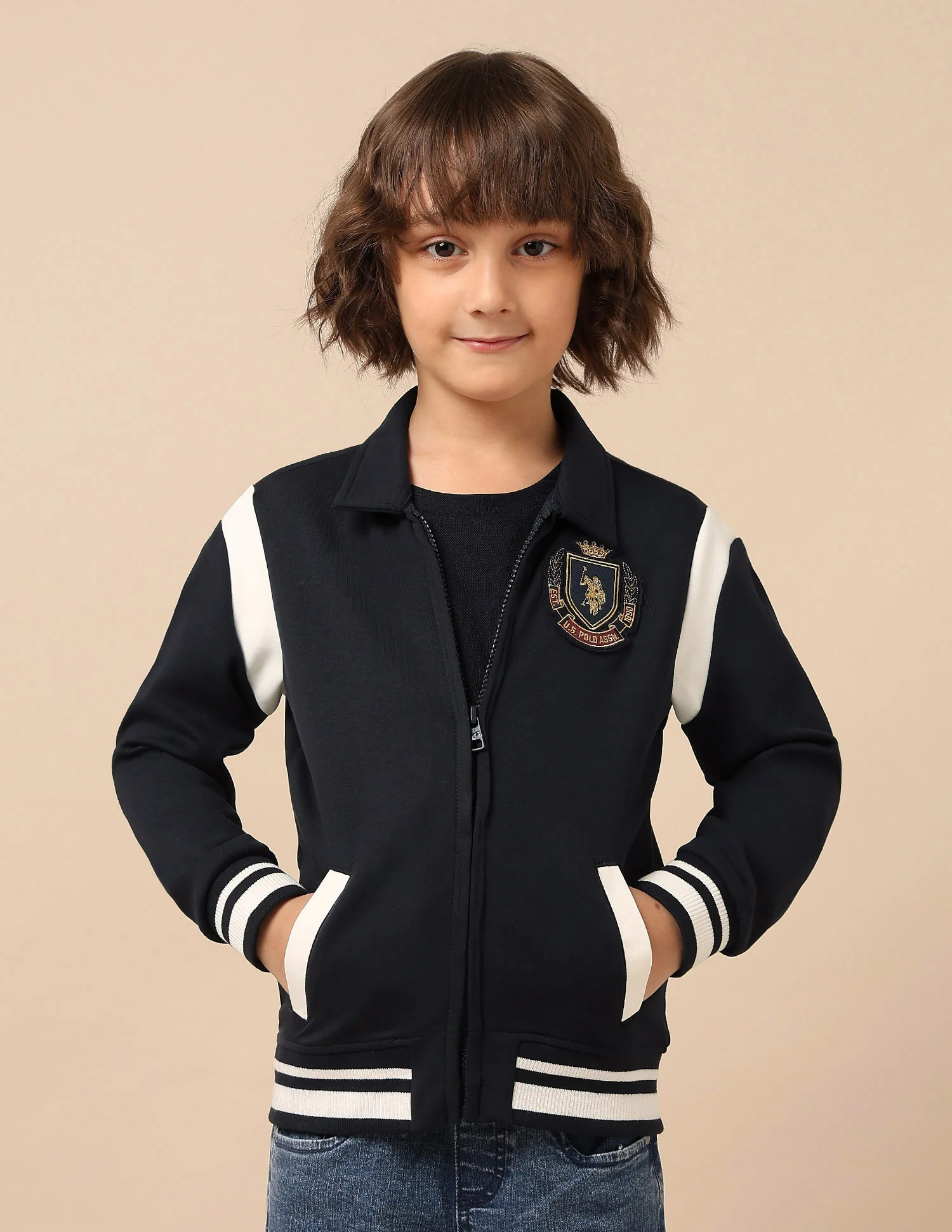 Boys Solid Regular Fit Sweatshirt - Image 6
