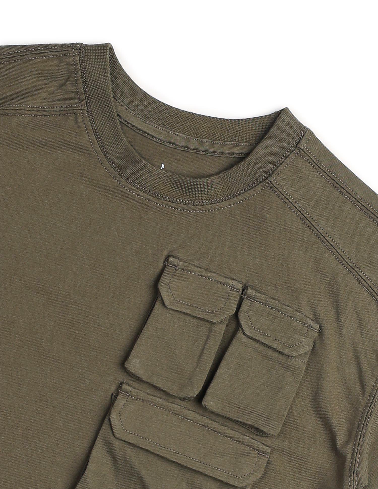 Boys Solid Regular Fit T-Shirt - Image 8