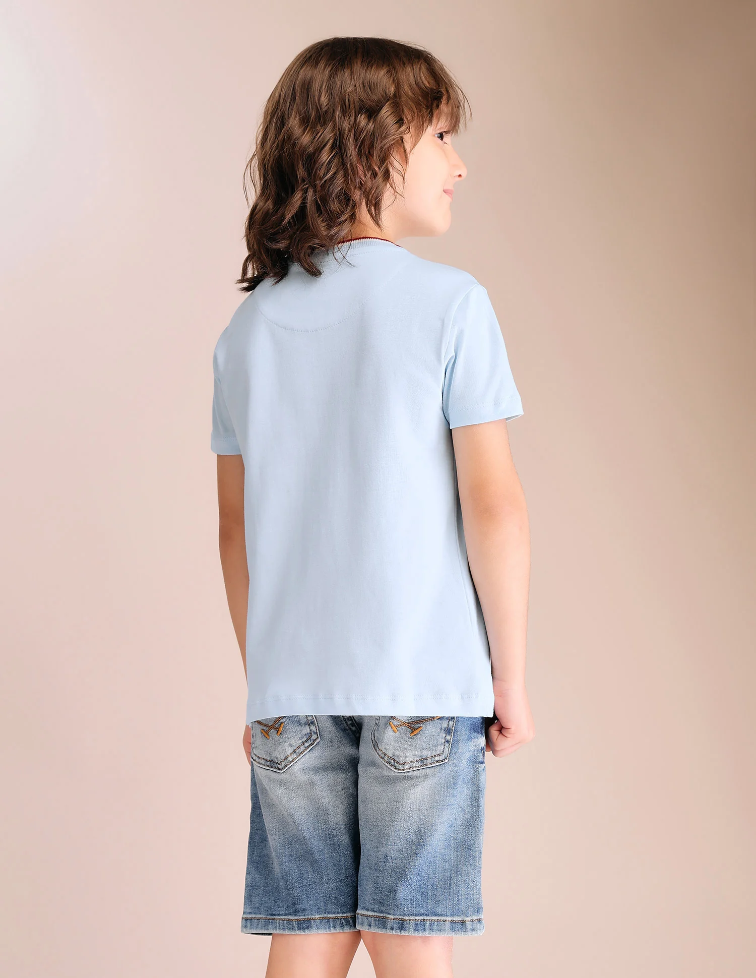 Boys Solid Regular Fit T-Shirt - Pack Of 2 - Image 7