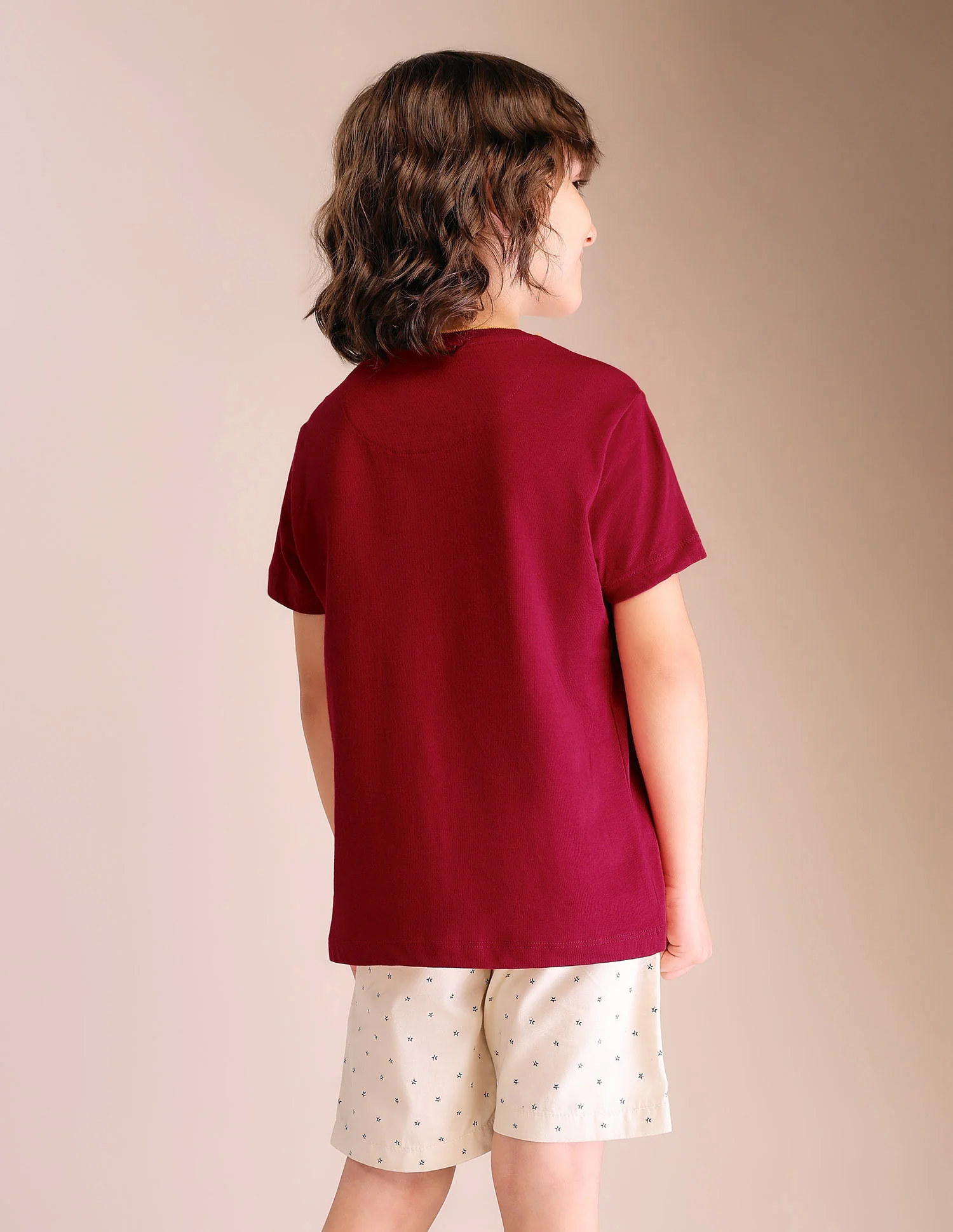Boys Solid Regular Fit T-Shirt - Pack Of 2 - Image 7