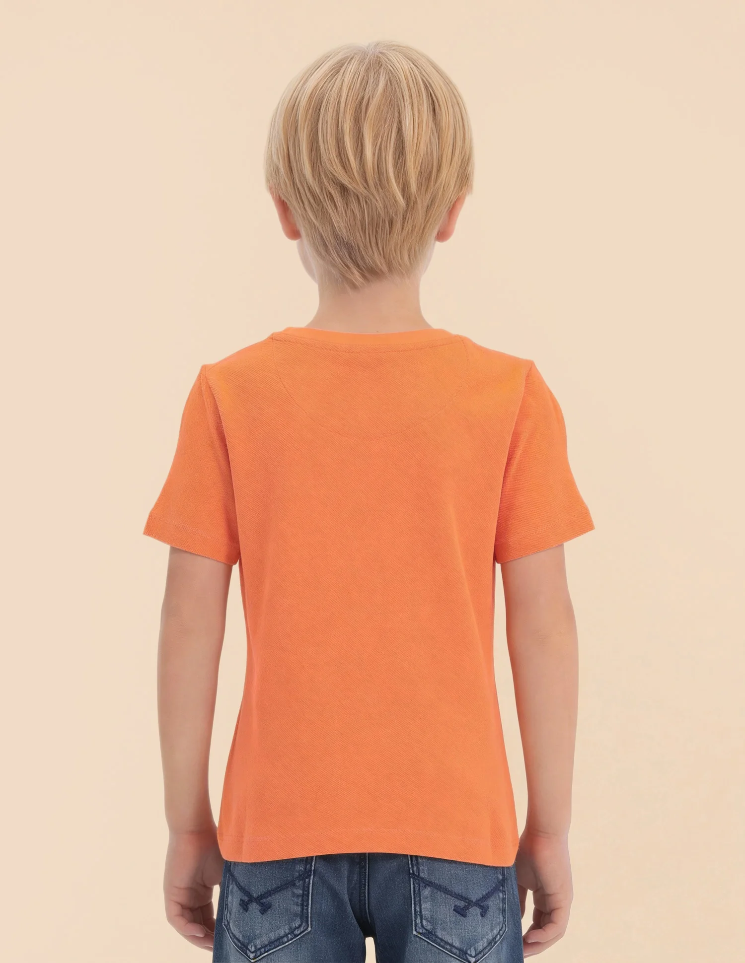 Boys Solid Regular Fit T-Shirt - Image 5