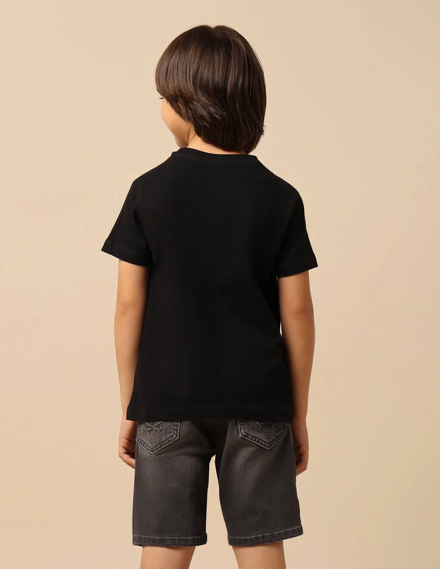 Boys Solid Regular Fit T-Shirt - Image 5