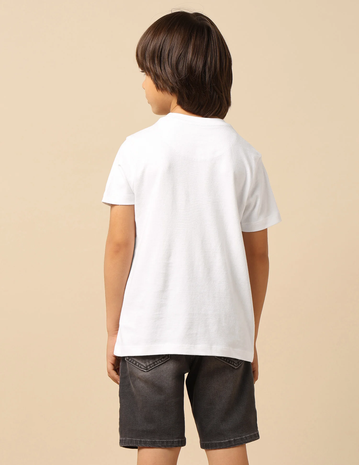Boys Solid Regular Fit T-Shirt - Image 5