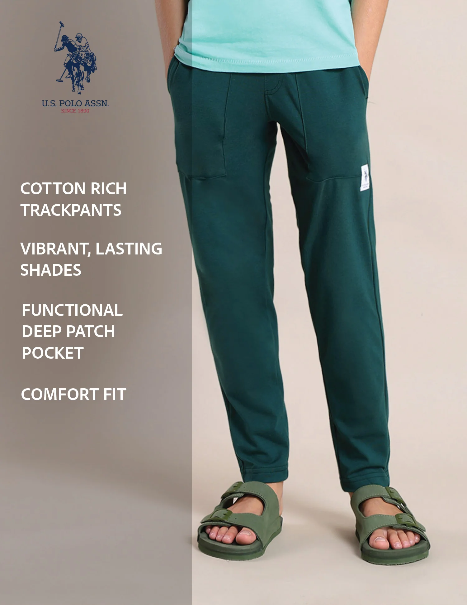 Boys Solid Regular Fit Track Pants - Image 8
