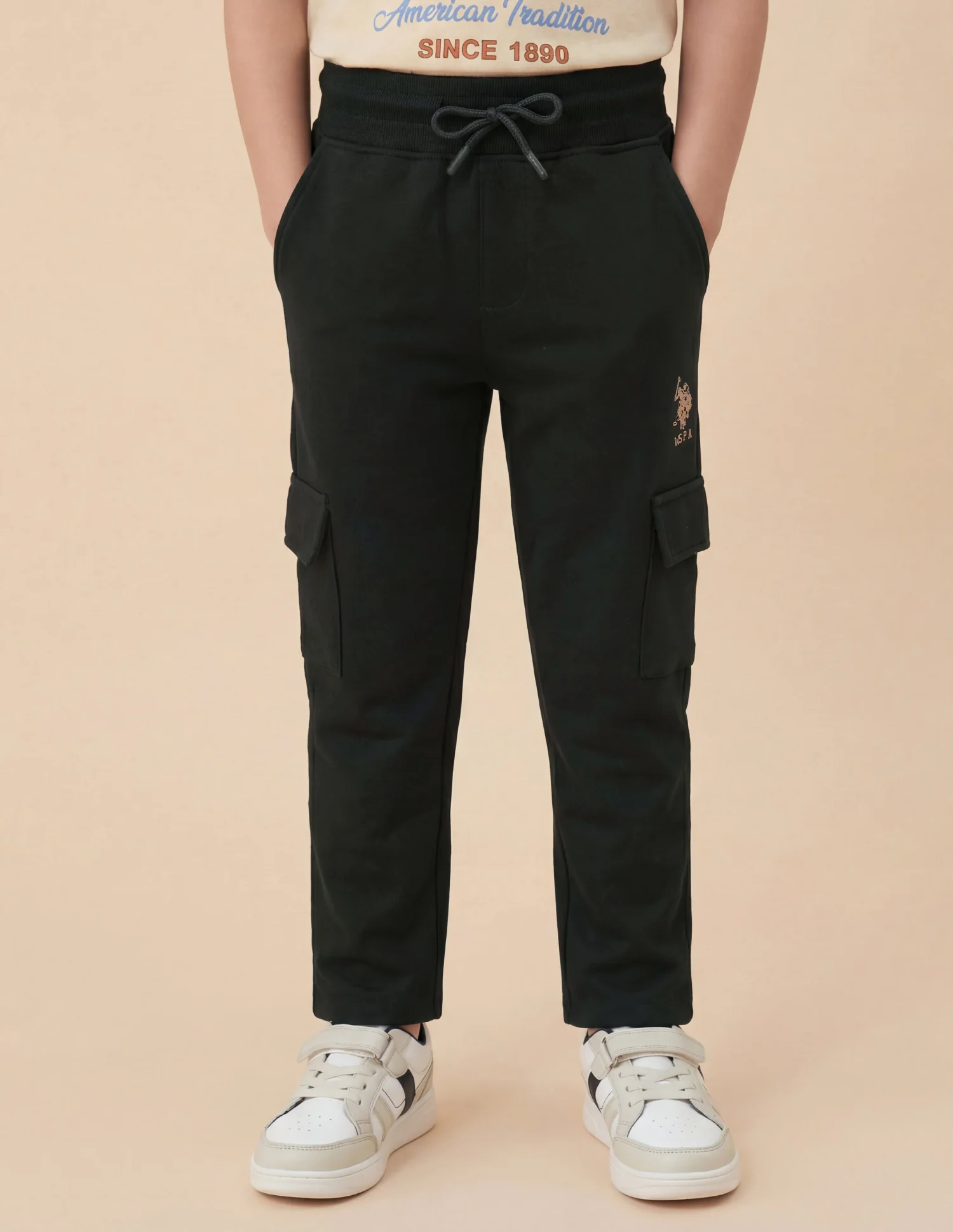 Boys Solid Regular Fit Track Pants - Image 3