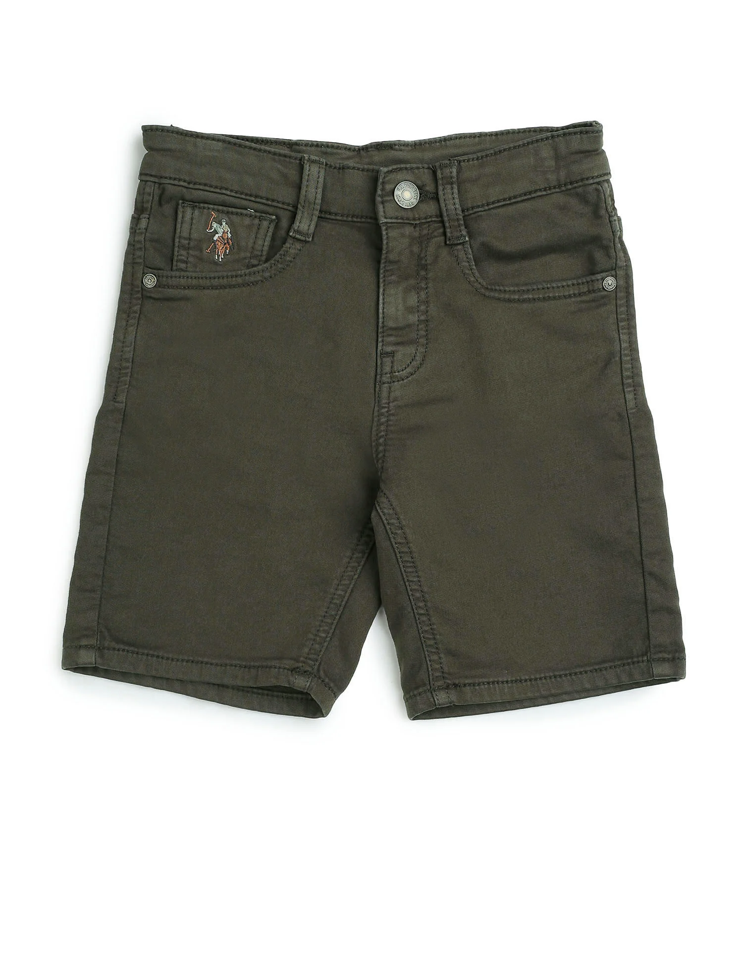 Boys Solid Relaxed Fit Shorts - Image 9
