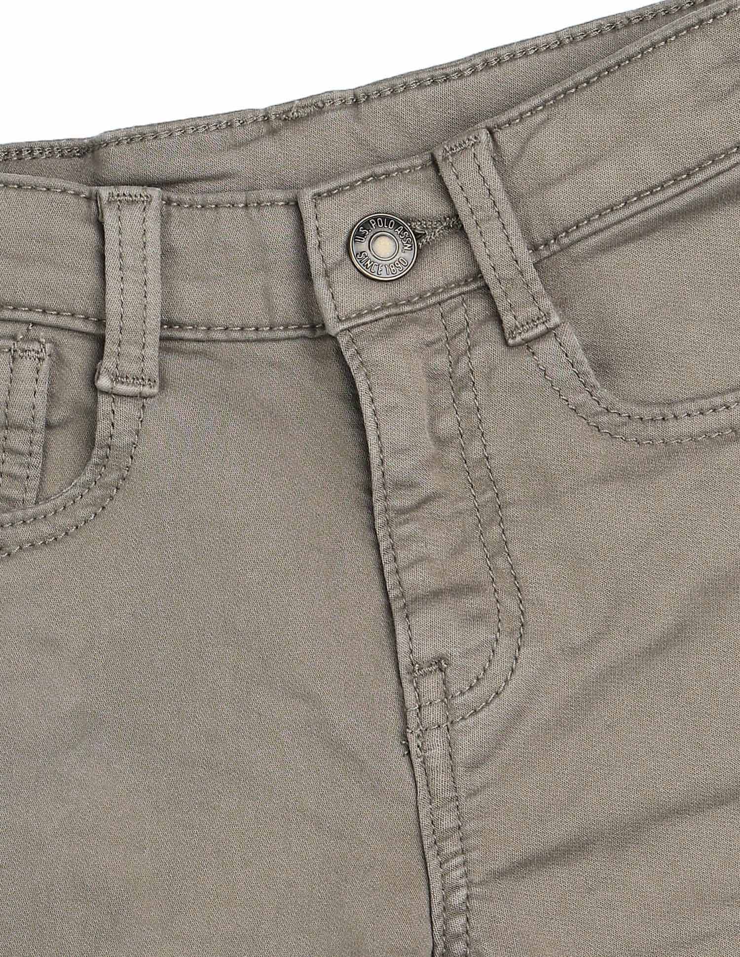 Boys Solid Relaxed Fit Shorts - Image 2