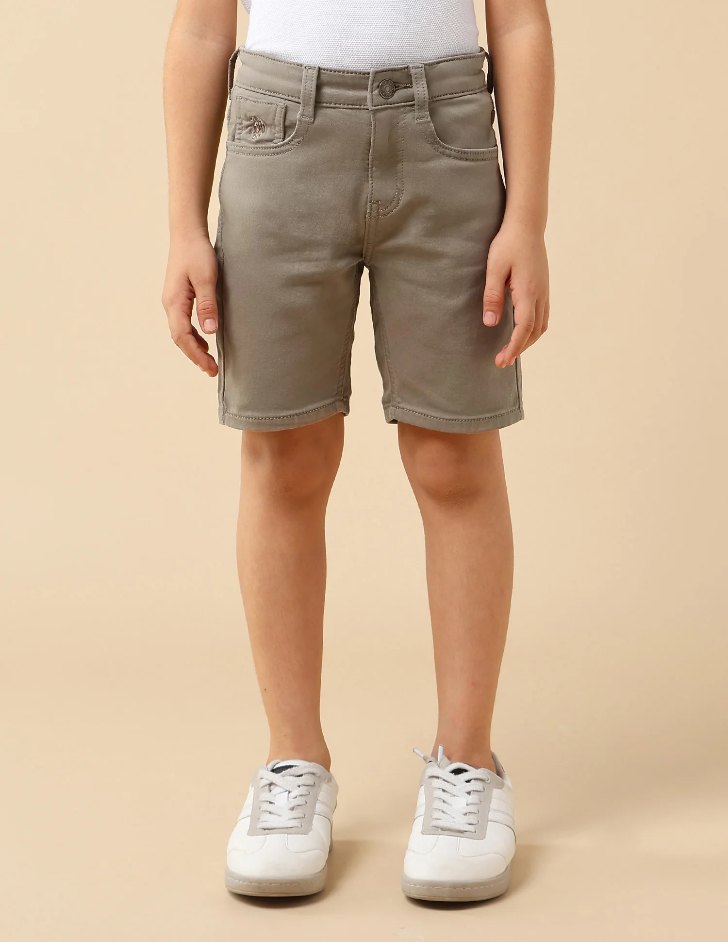 Boys Solid Relaxed Fit Shorts - Image 6