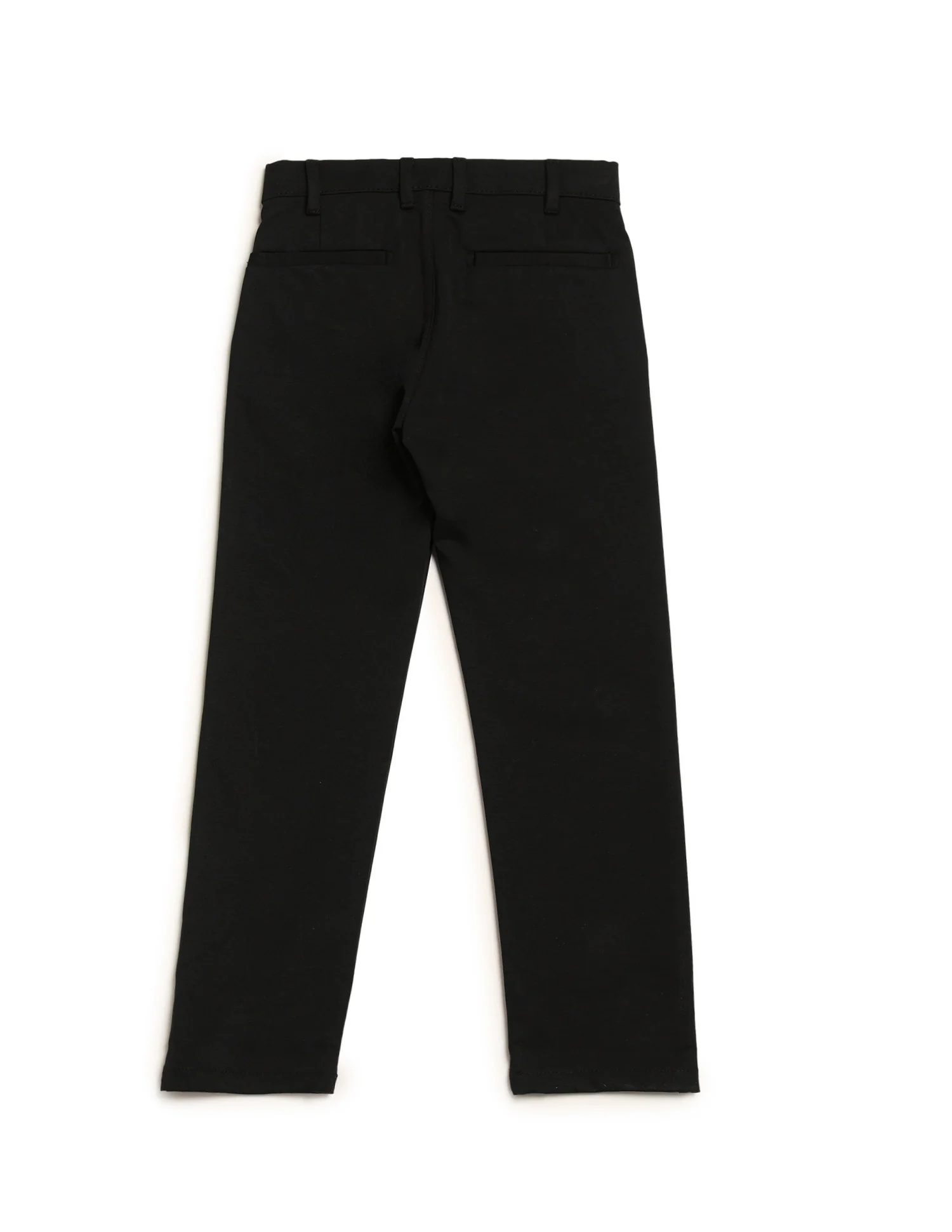 Boys Solid Slim Fit Trousers - Image 9