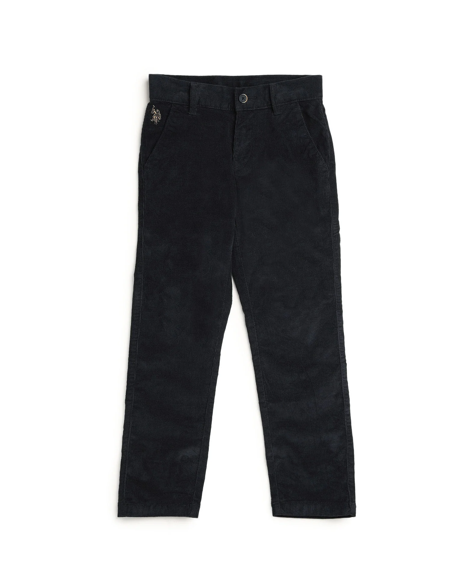 Boys Solid Slim Fit Trousers - Image 9