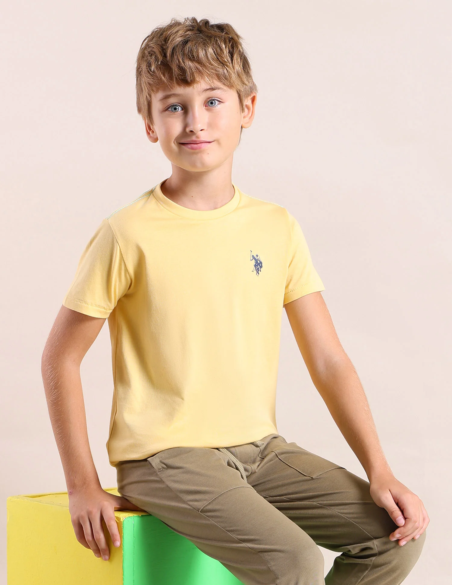 Boys Comfort Fit Solid T-Shirt - Pack Of 2 - Image 3