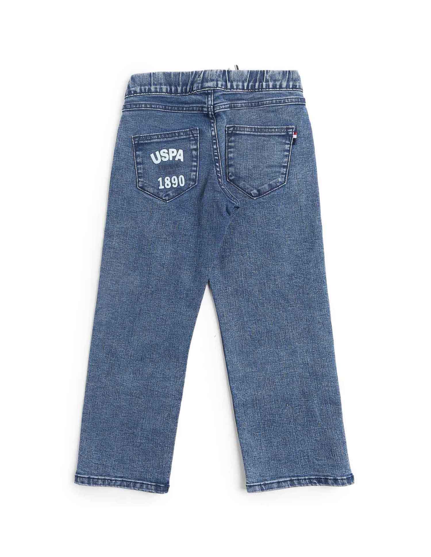Boys Stone Washed Relaxed Fit Jeans - Image 11
