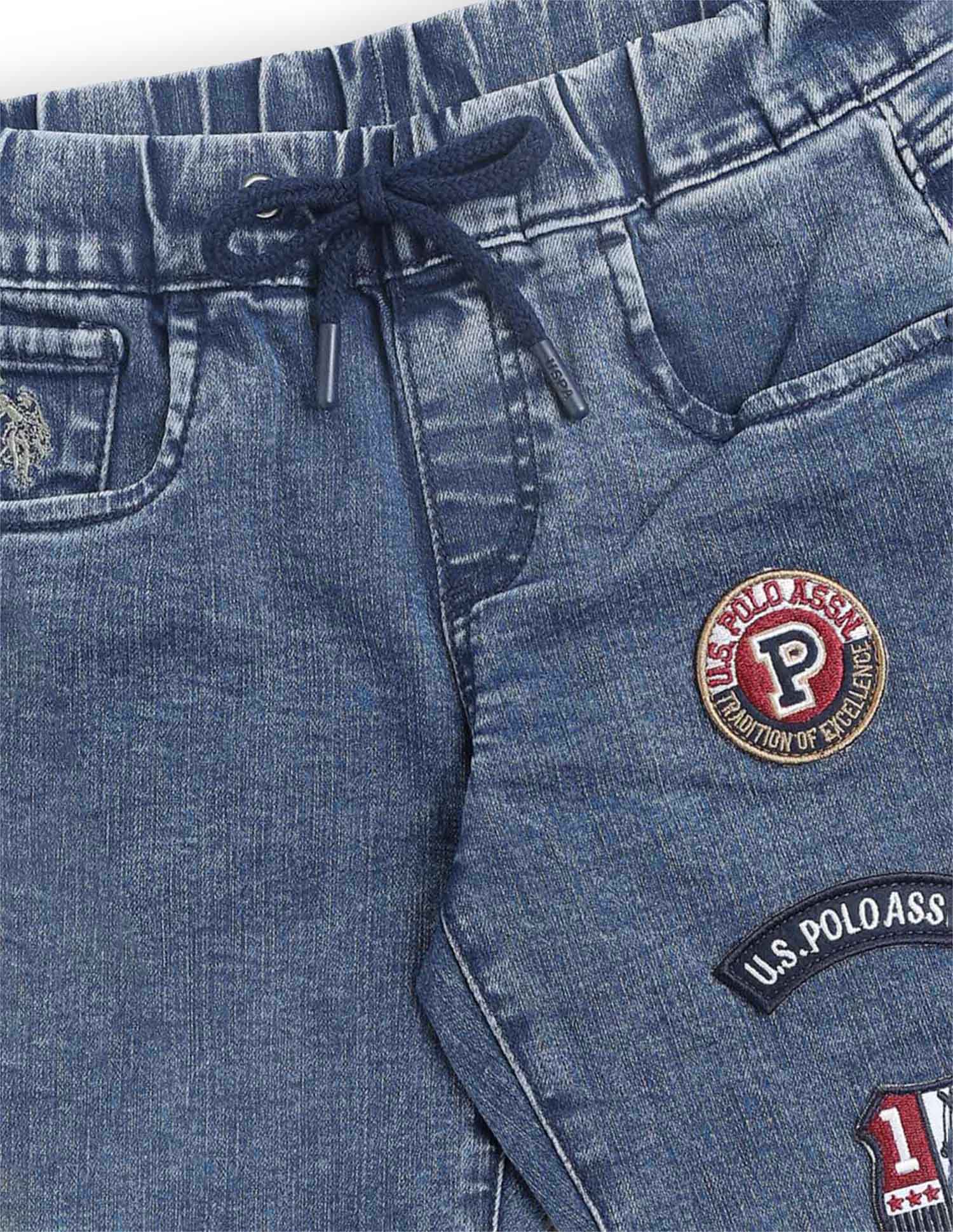 Boys Stone Washed Relaxed Fit Jeans - Image 2