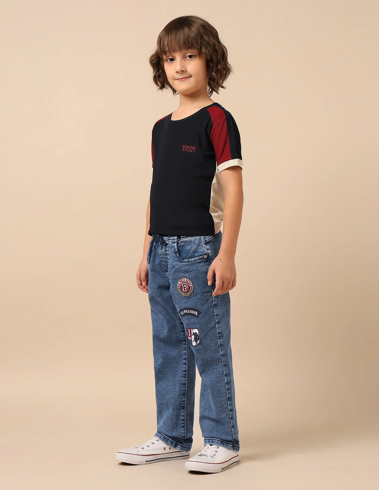 Boys Stone Washed Relaxed Fit Jeans - Image 4