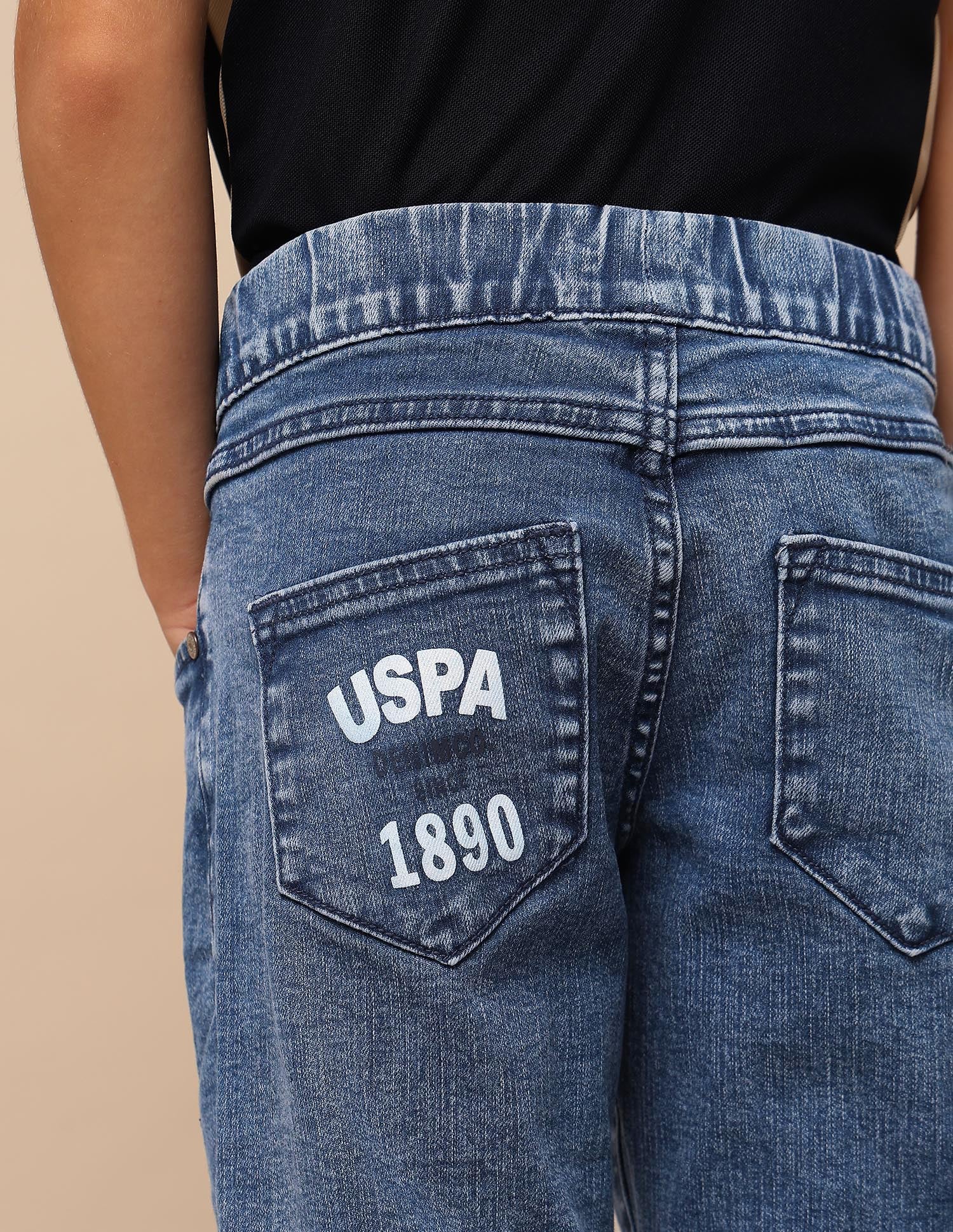 Boys Stone Washed Relaxed Fit Jeans - Image 8