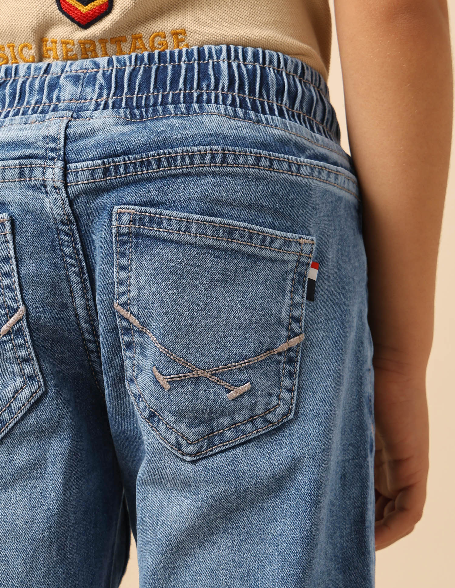 Boys Stone Washed Relaxed Fit Jeans - Image 10