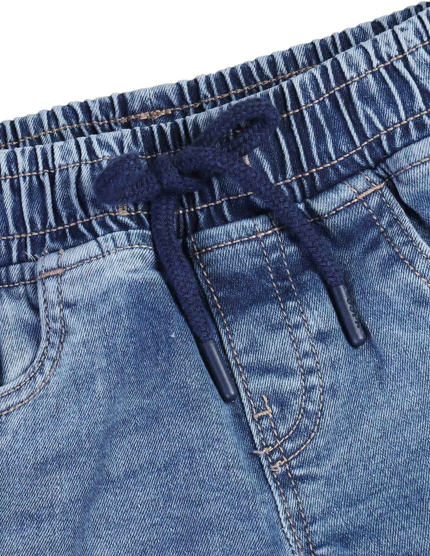 Boys Stone Washed Relaxed Fit Jeans - Image 2