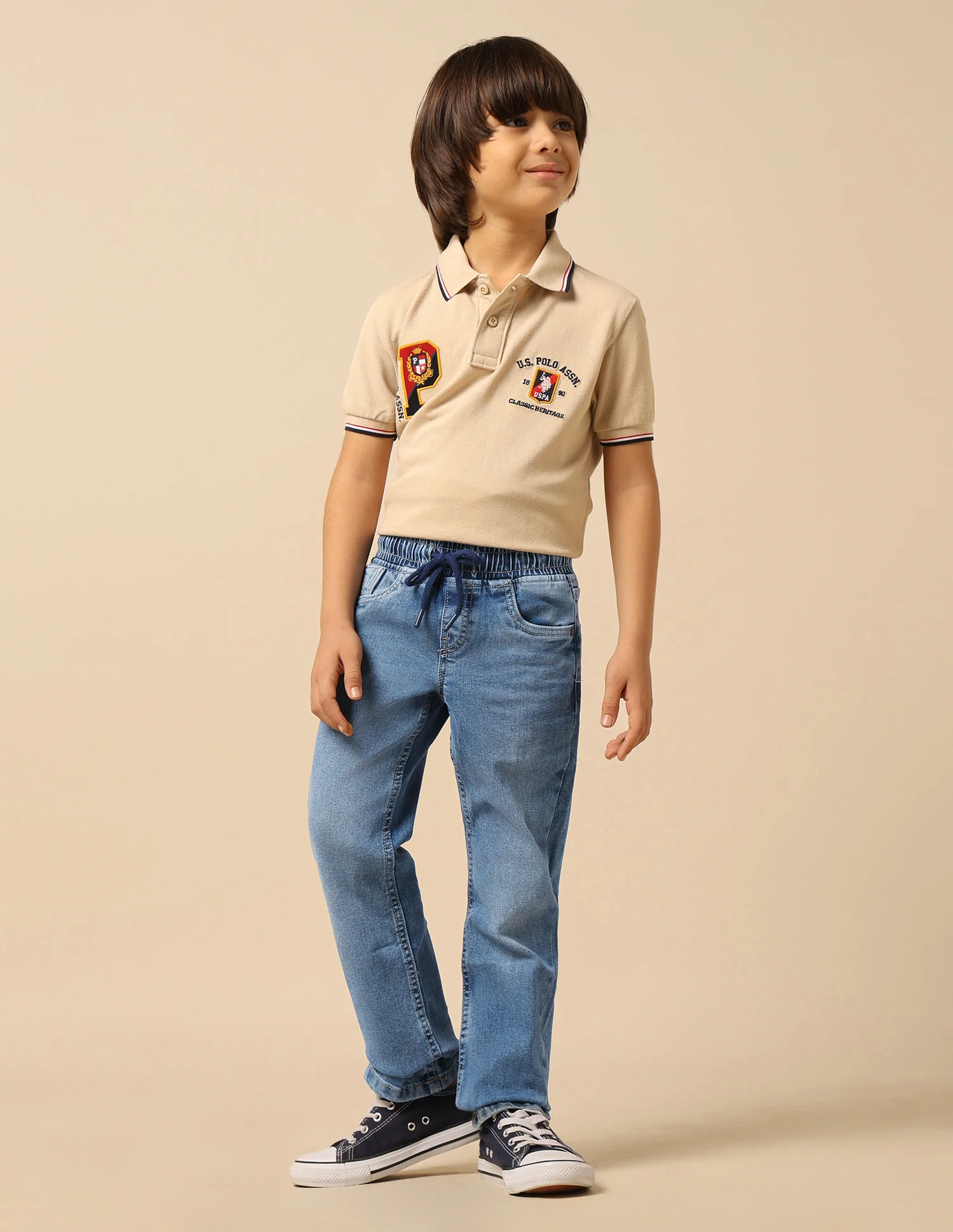 Boys Stone Washed Relaxed Fit Jeans - Image 3