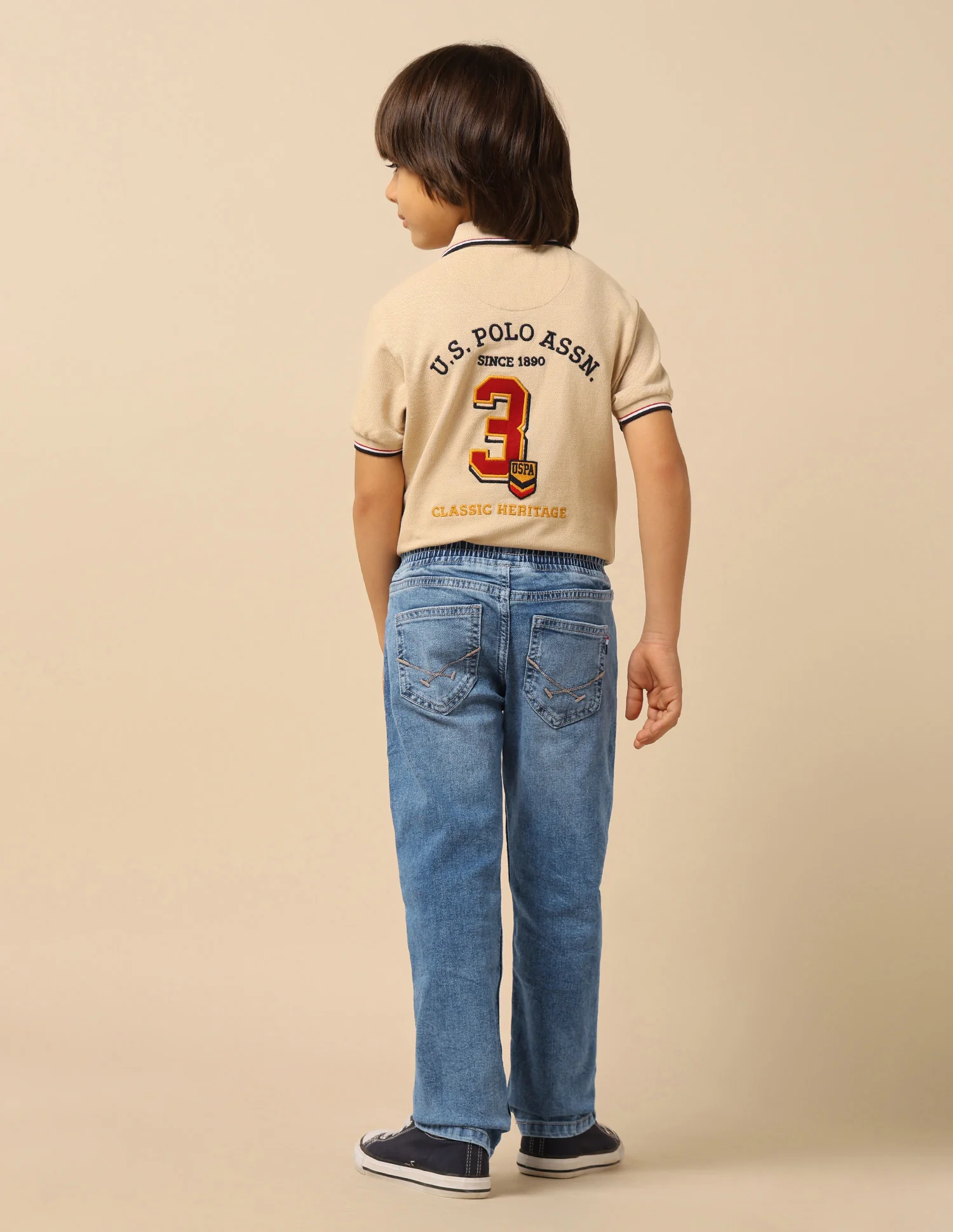Boys Stone Washed Relaxed Fit Jeans - Image 5