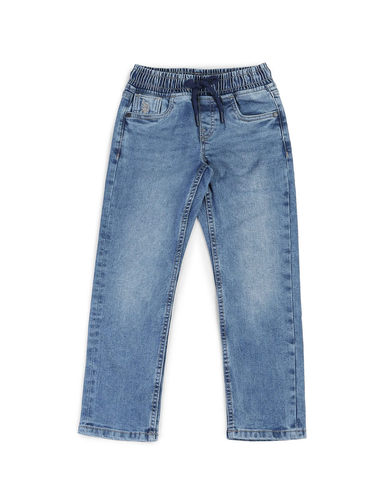 Boys Stone Washed Relaxed Fit Jeans - Image 8