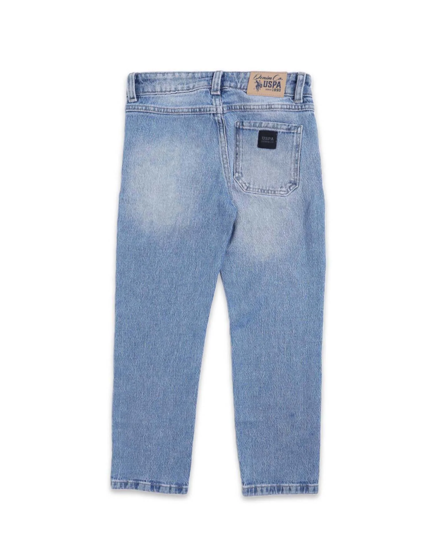 Boys Stone Washed Relaxed Fit Jeans - Image 10