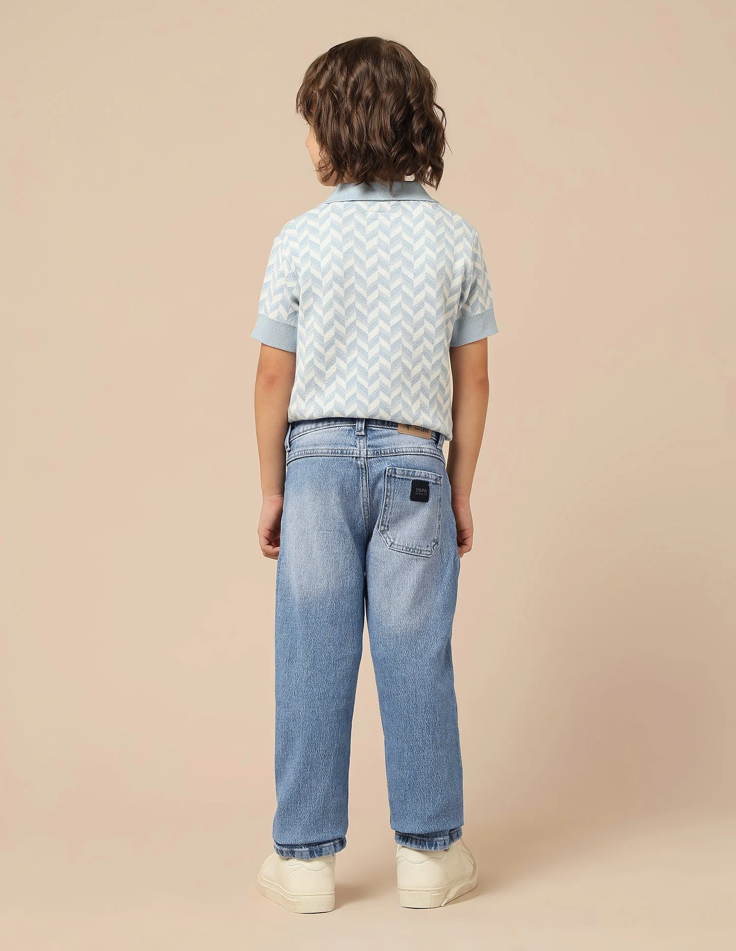 Boys Stone Washed Relaxed Fit Jeans - Image 5