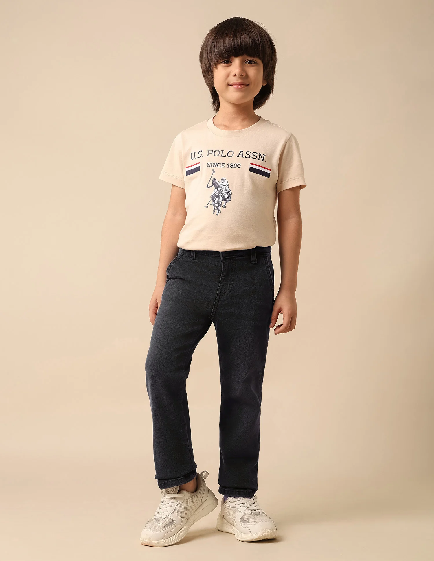 Boys Stone Washed Relaxed Fit Jeans - Image 3