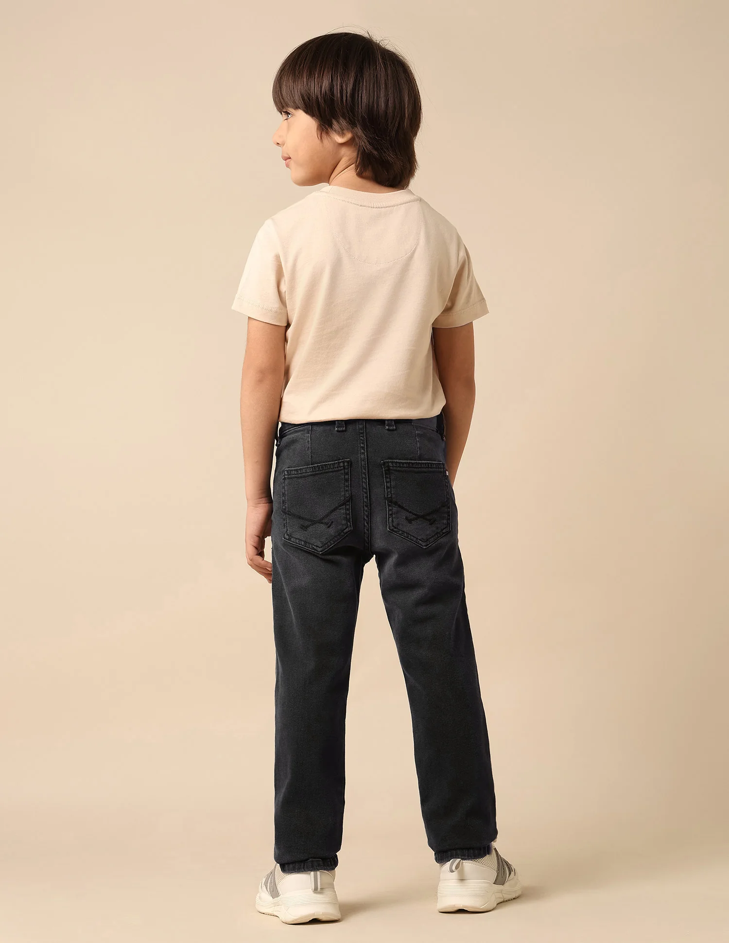 Boys Stone Washed Relaxed Fit Jeans - Image 5