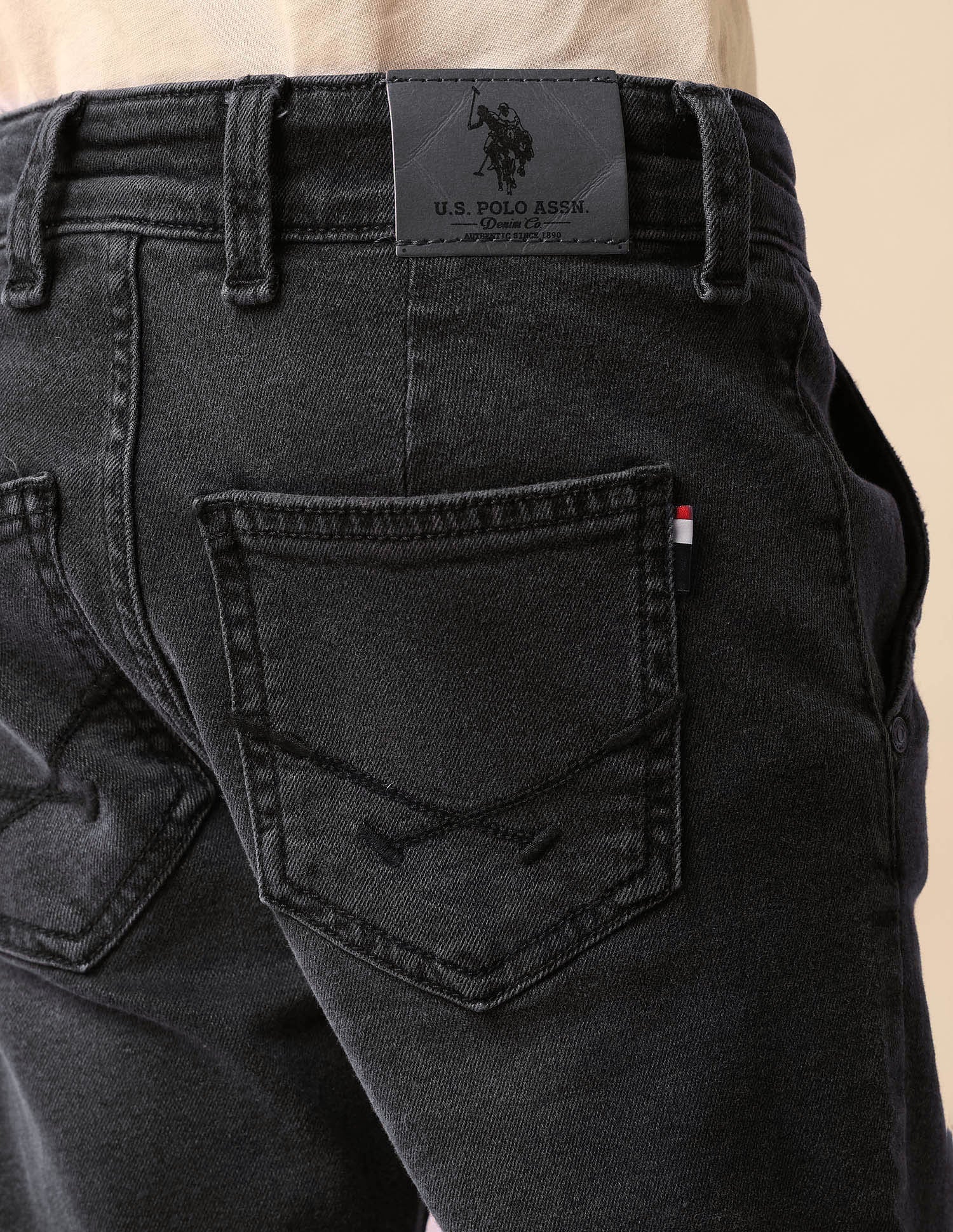 Boys Stone Washed Relaxed Fit Jeans - Image 7