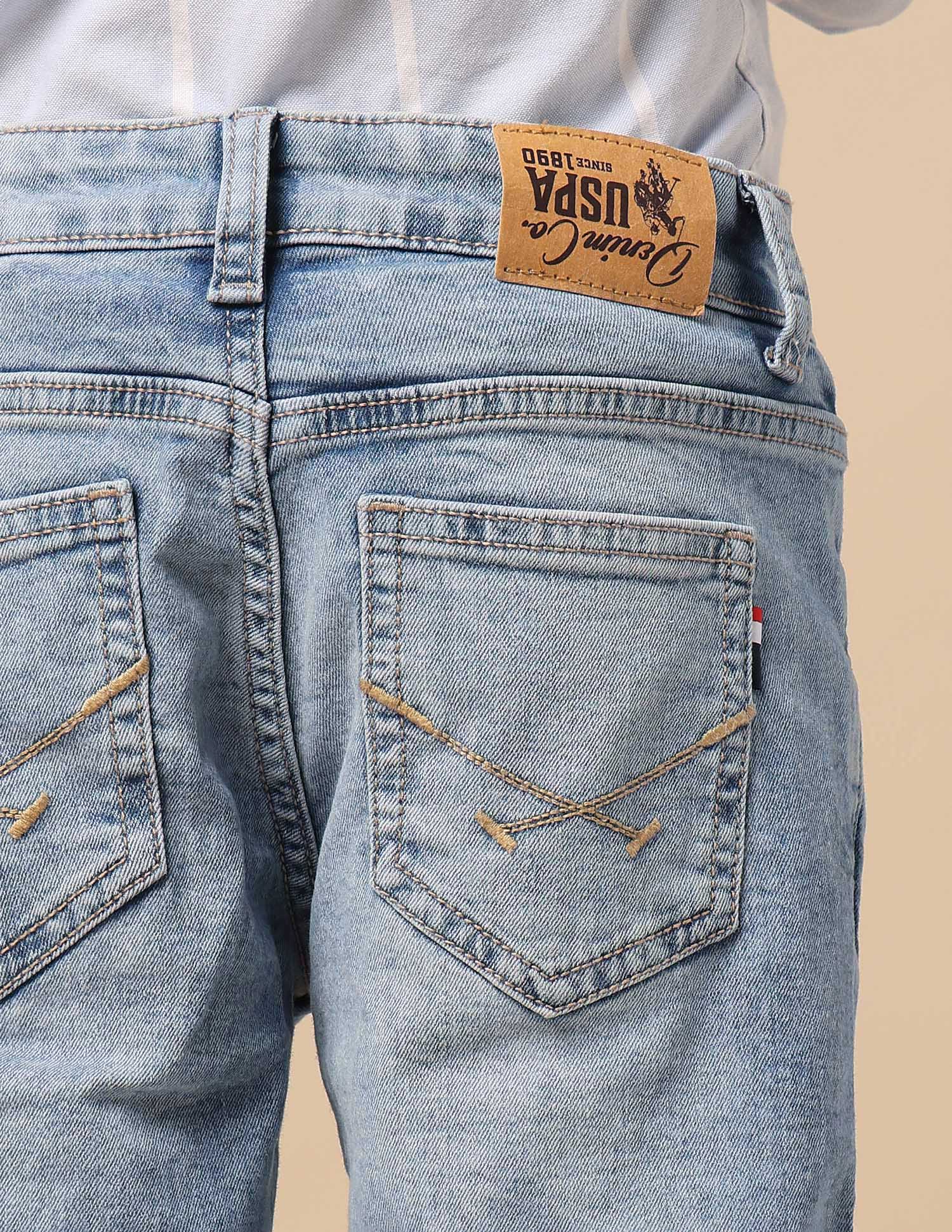 Boys Stone Washed Relaxed Fit Jeans - Image 10