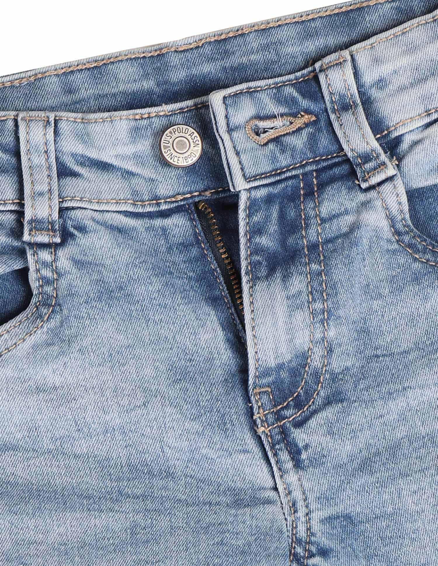 Boys Stone Washed Relaxed Fit Jeans - Image 2