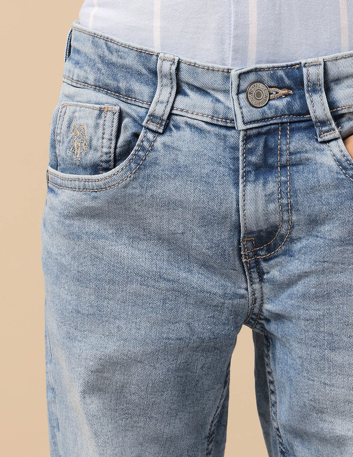 Boys Stone Washed Relaxed Fit Jeans - Image 7