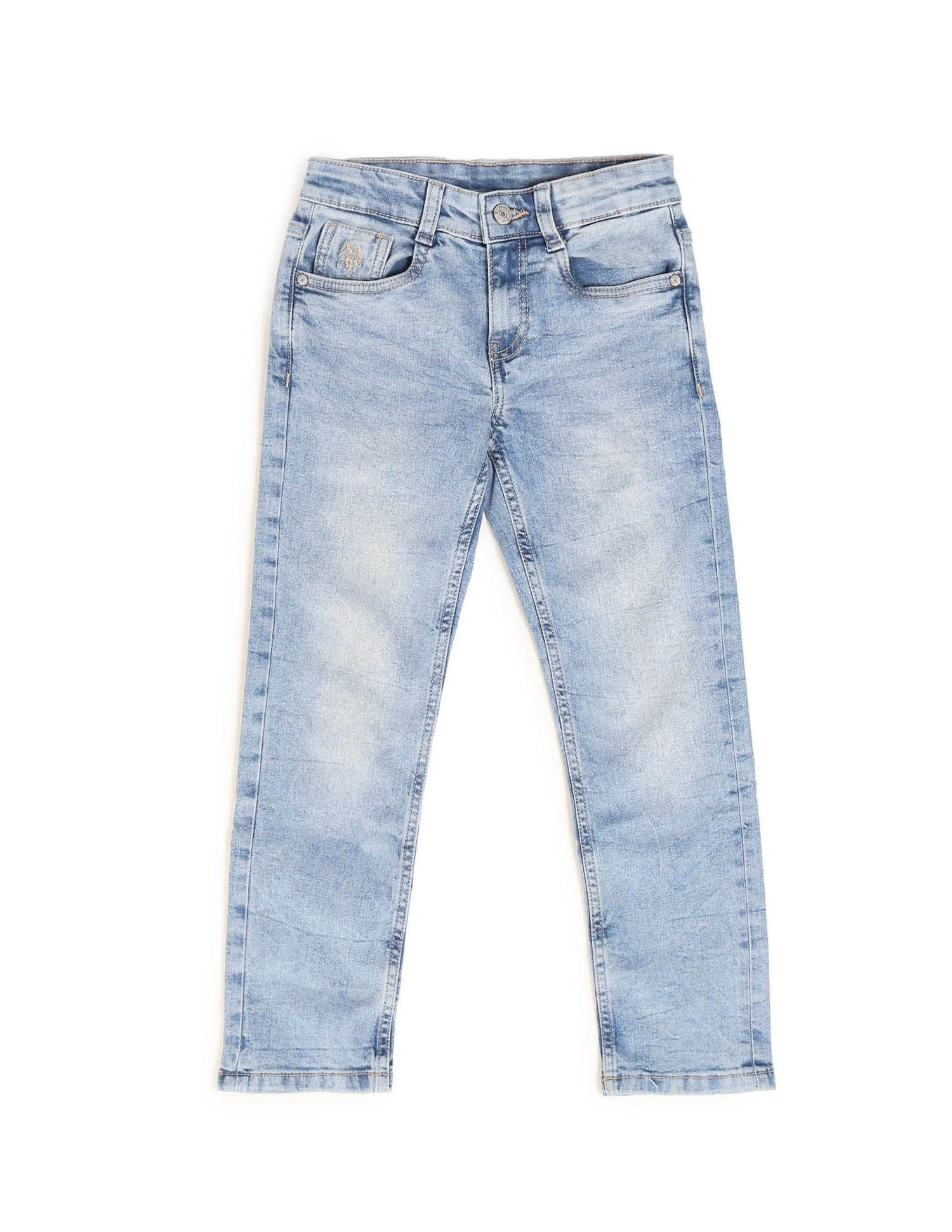 Boys Stone Washed Relaxed Fit Jeans - Image 8