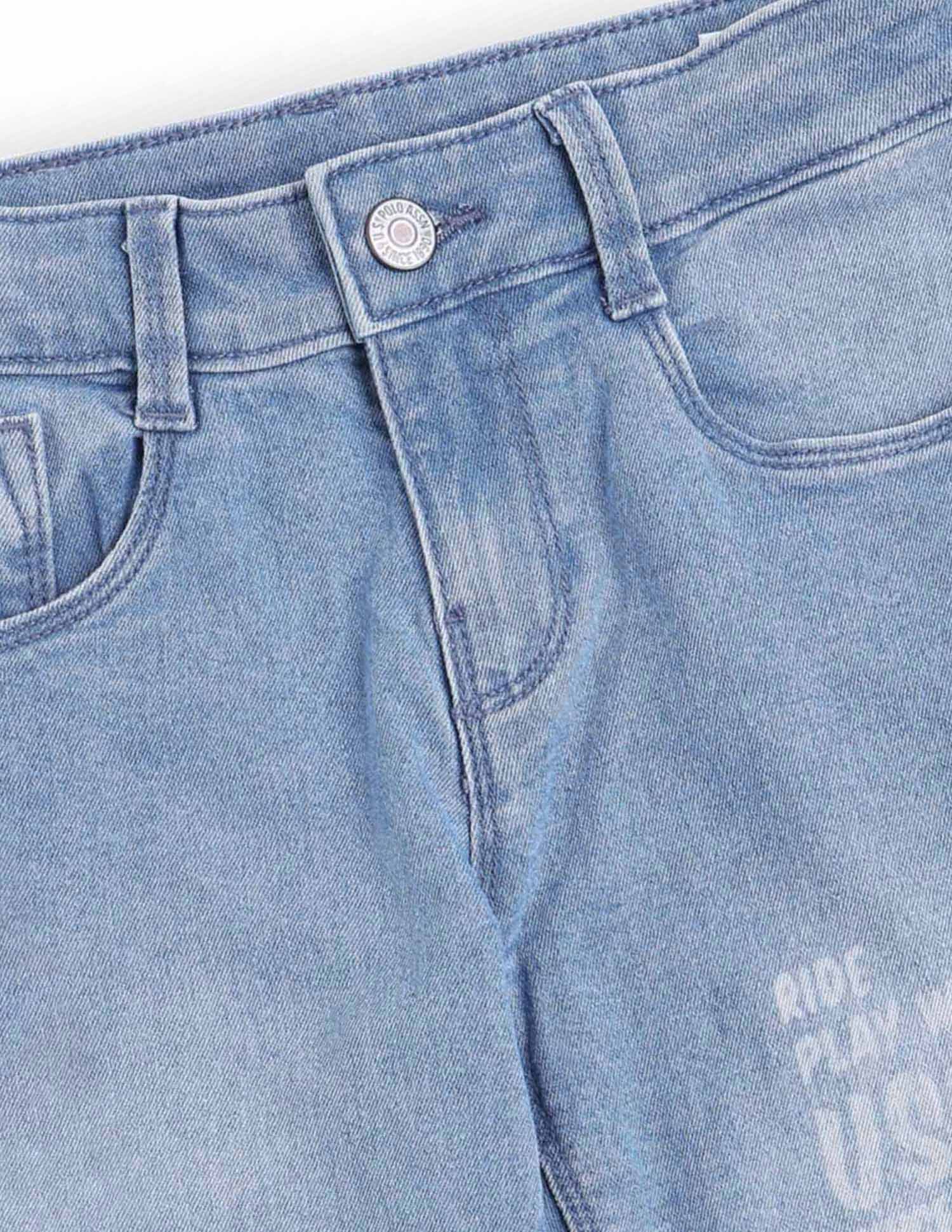 Boys Stone Washed Relaxed Fit Jeans - Image 2
