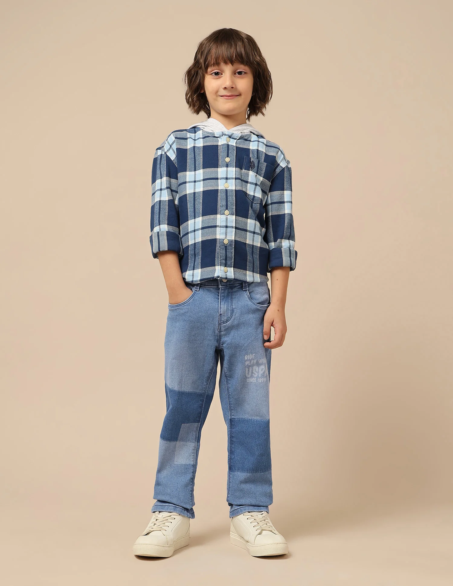 Boys Stone Washed Relaxed Fit Jeans - Image 3