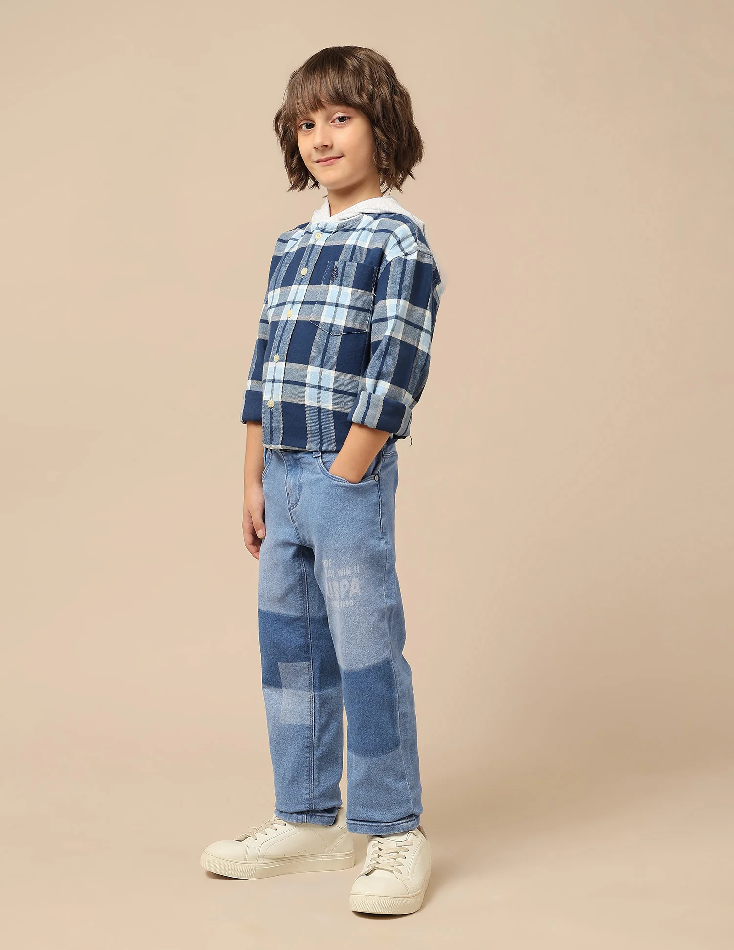 Boys Stone Washed Relaxed Fit Jeans - Image 4