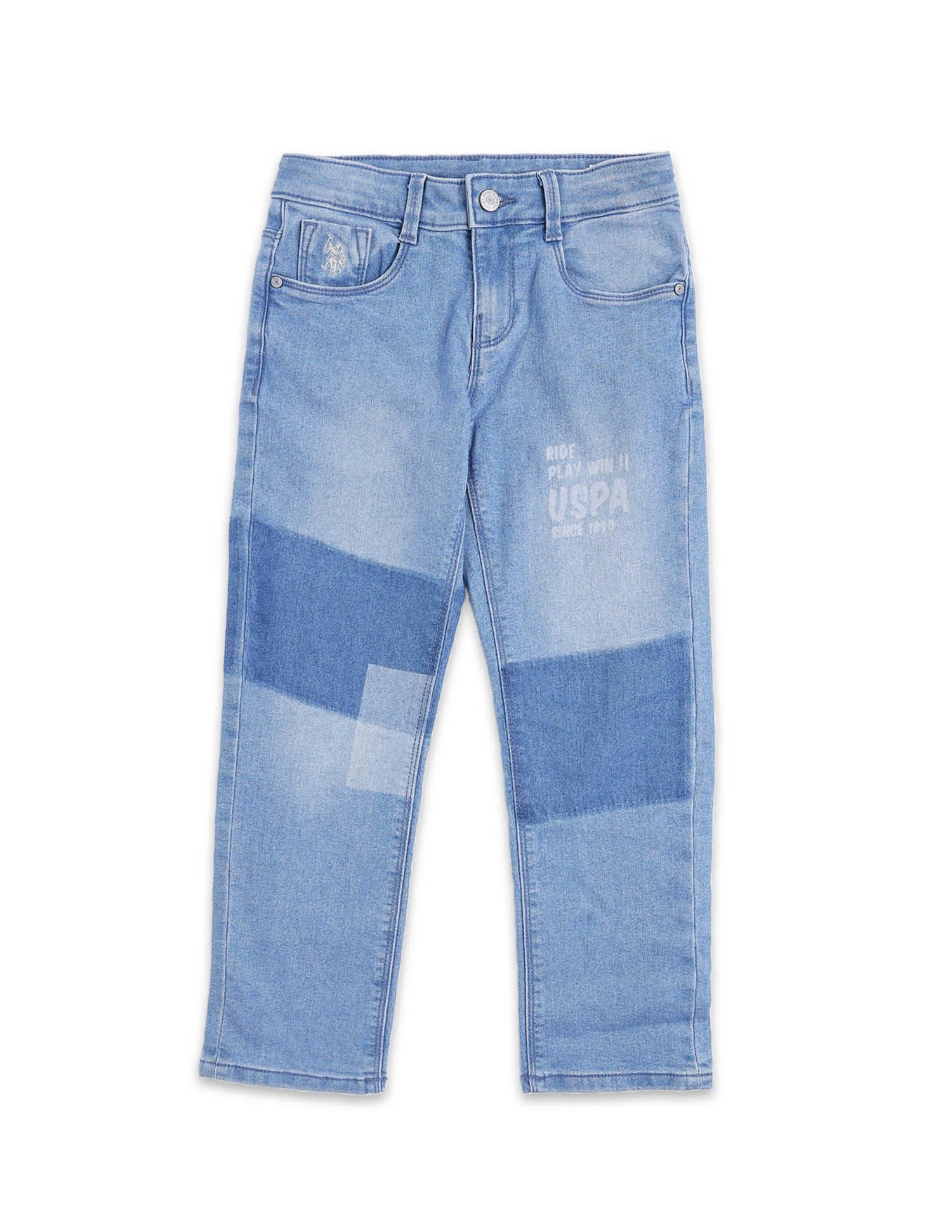 Boys Stone Washed Relaxed Fit Jeans - Image 9