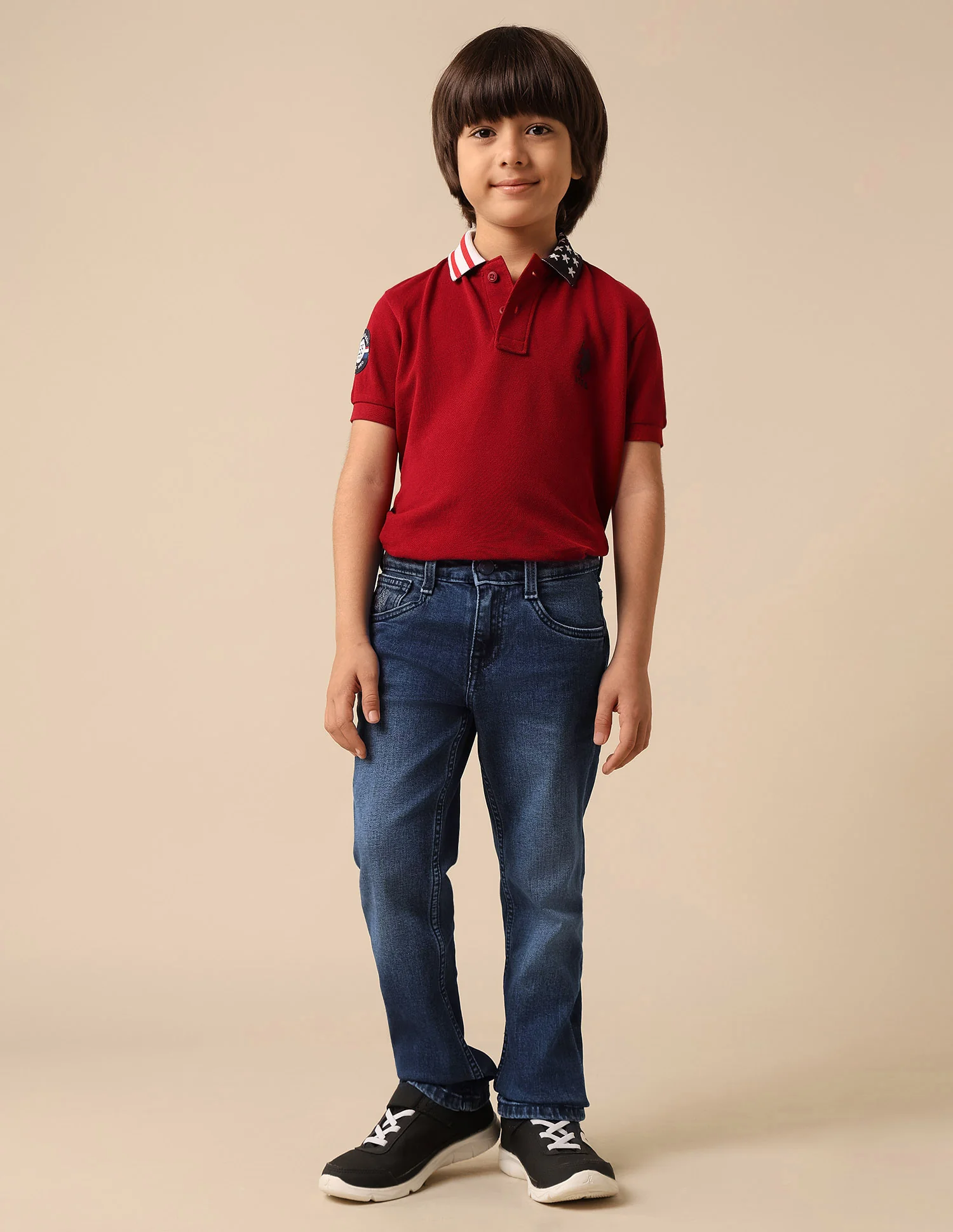 Boys Stone Washed Relaxed Fit Jeans - Image 3