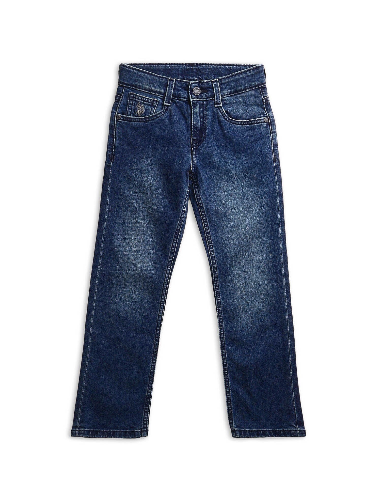 Boys Stone Washed Relaxed Fit Jeans - Image 8