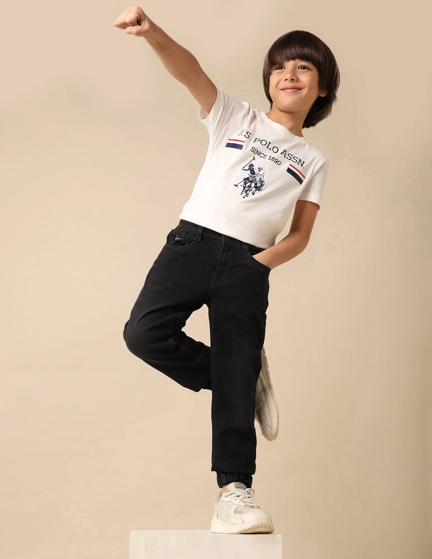 Boys Stone Washed Relaxed Fit Jeans