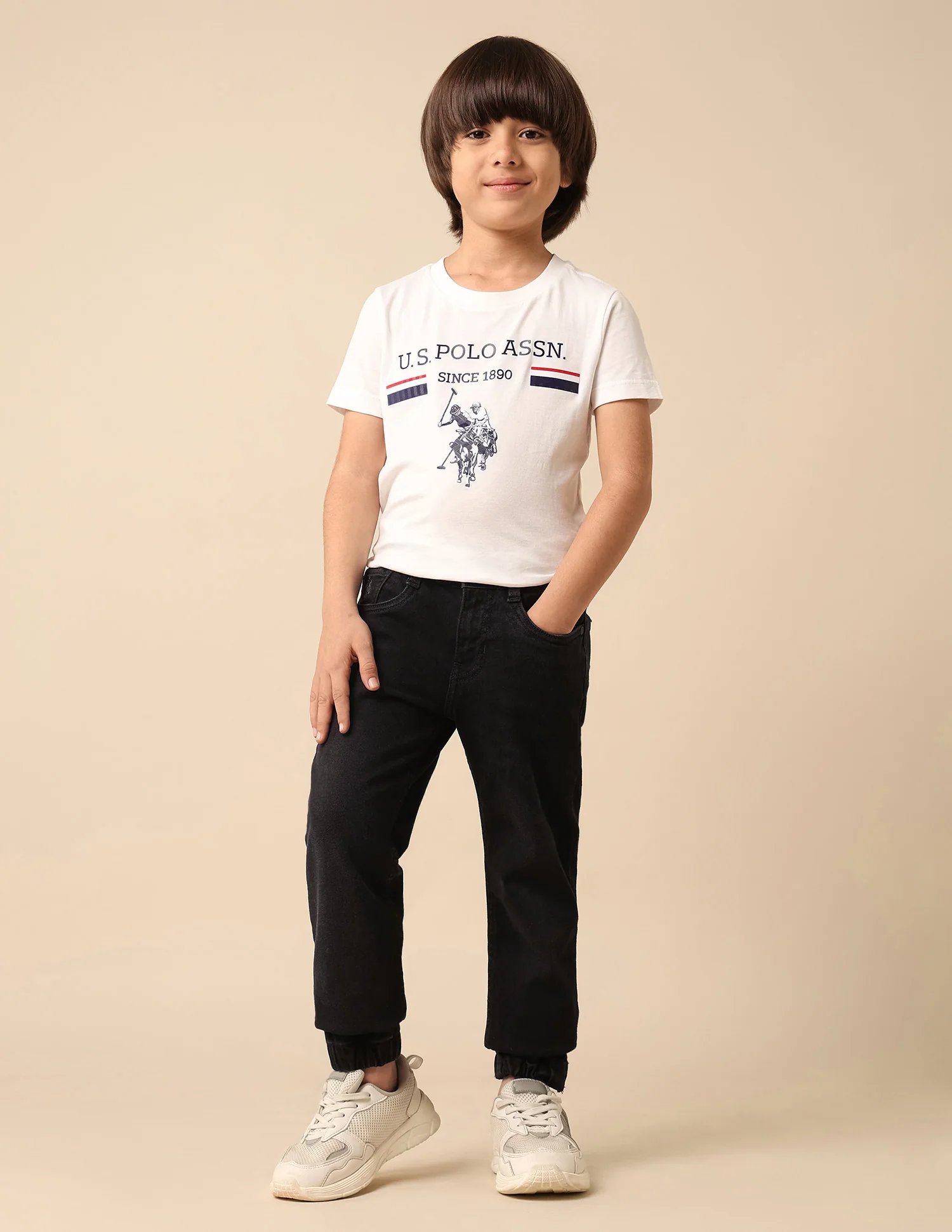 Boys Stone Washed Relaxed Fit Jeans - Image 3
