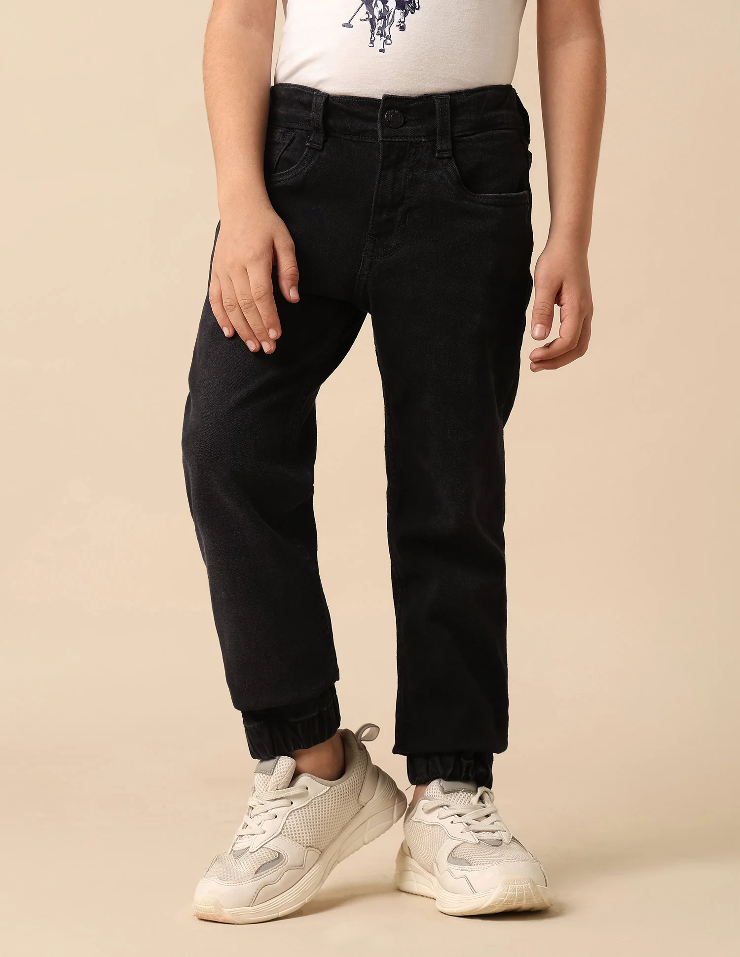 Boys Stone Washed Relaxed Fit Jeans - Image 4
