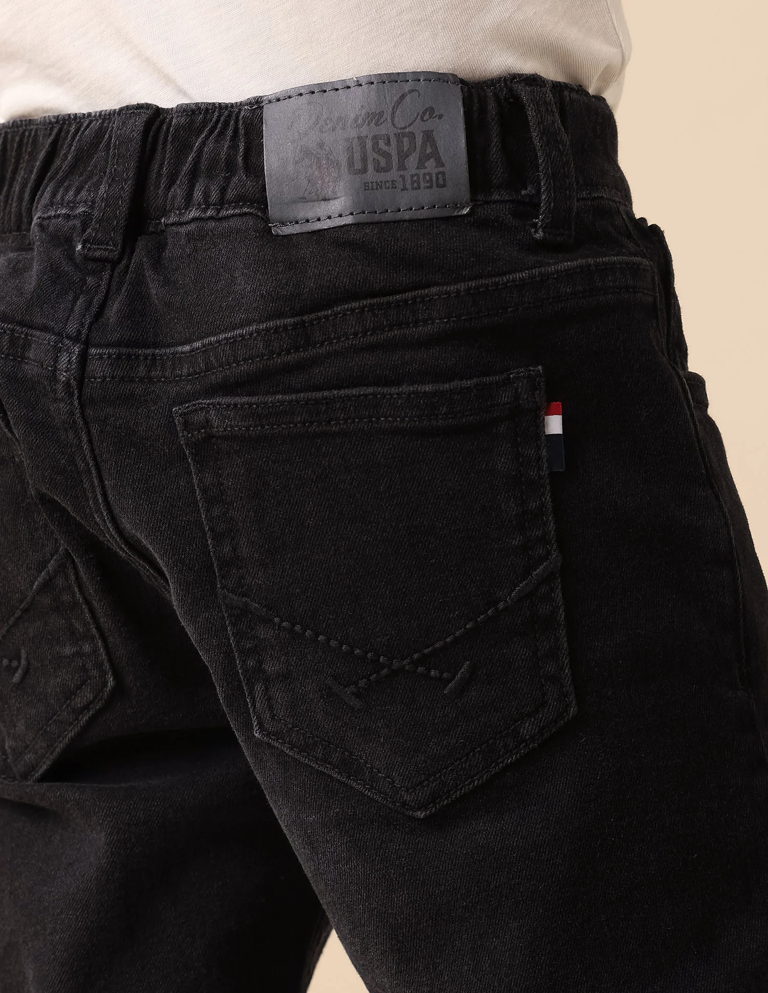 Boys Stone Washed Relaxed Fit Jeans - Image 7